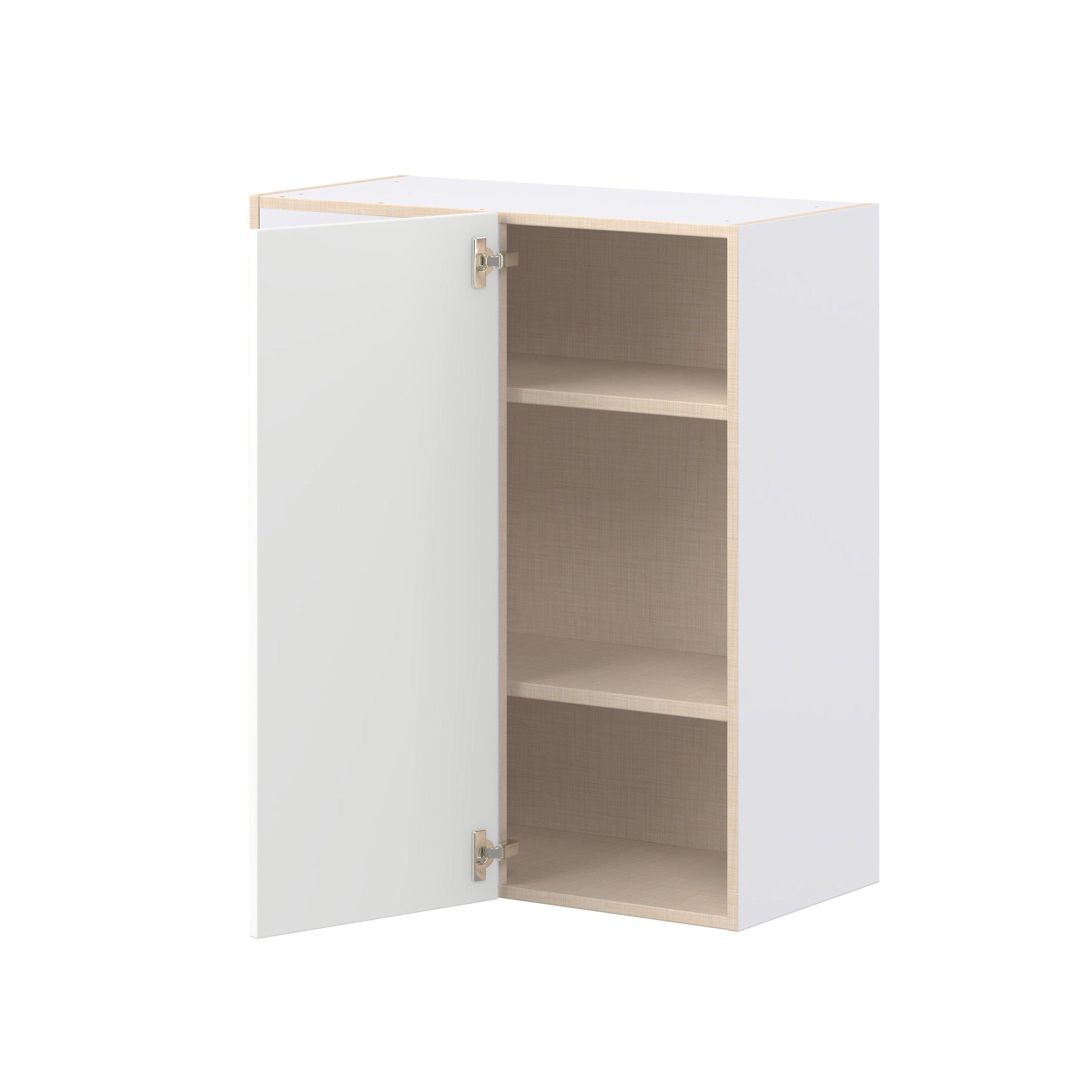 Peachtree 30 in. Painted Bright White Left Blind Corner Wall Cabinet