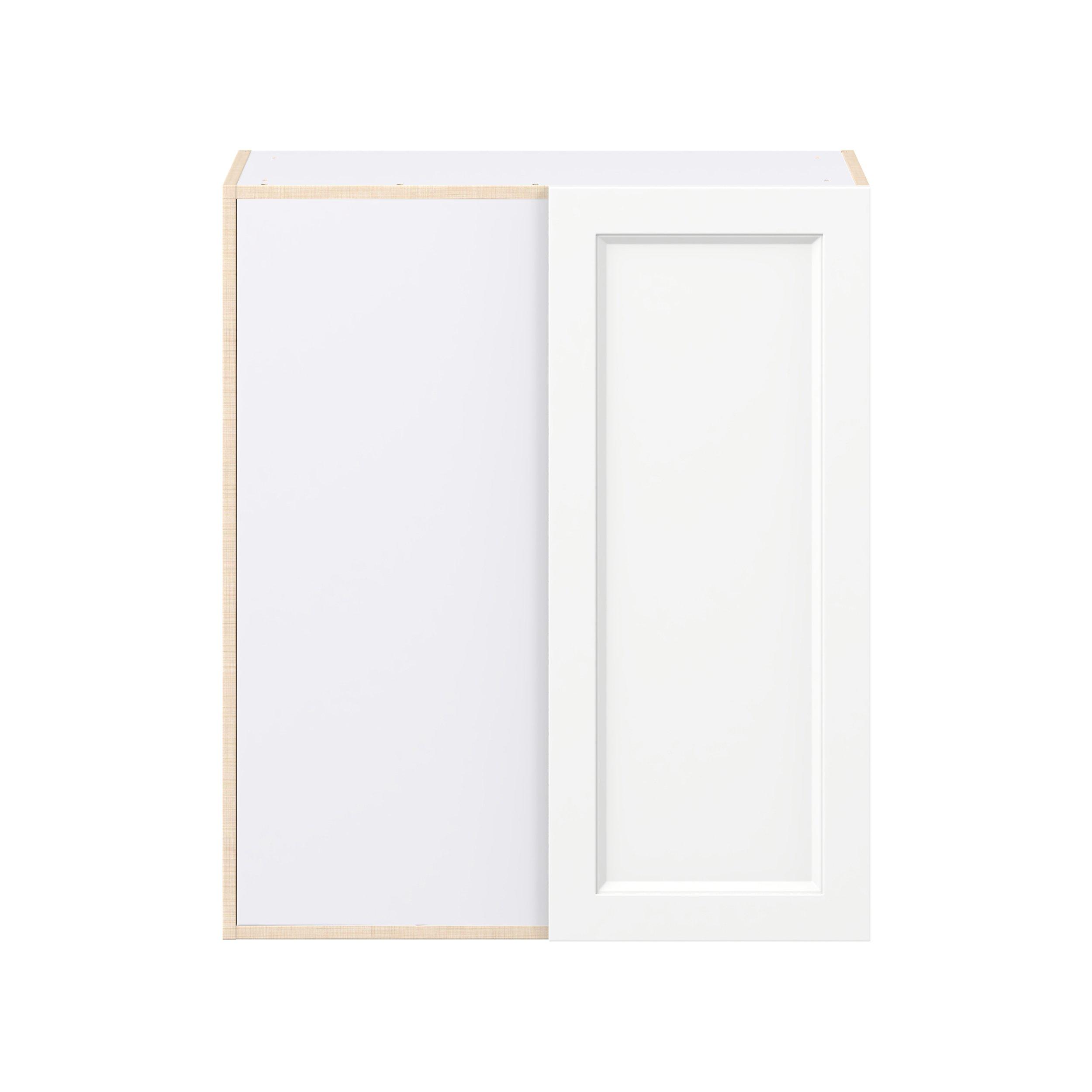 Peachtree 30 in. Painted Bright White Left Blind Corner Wall Cabinet