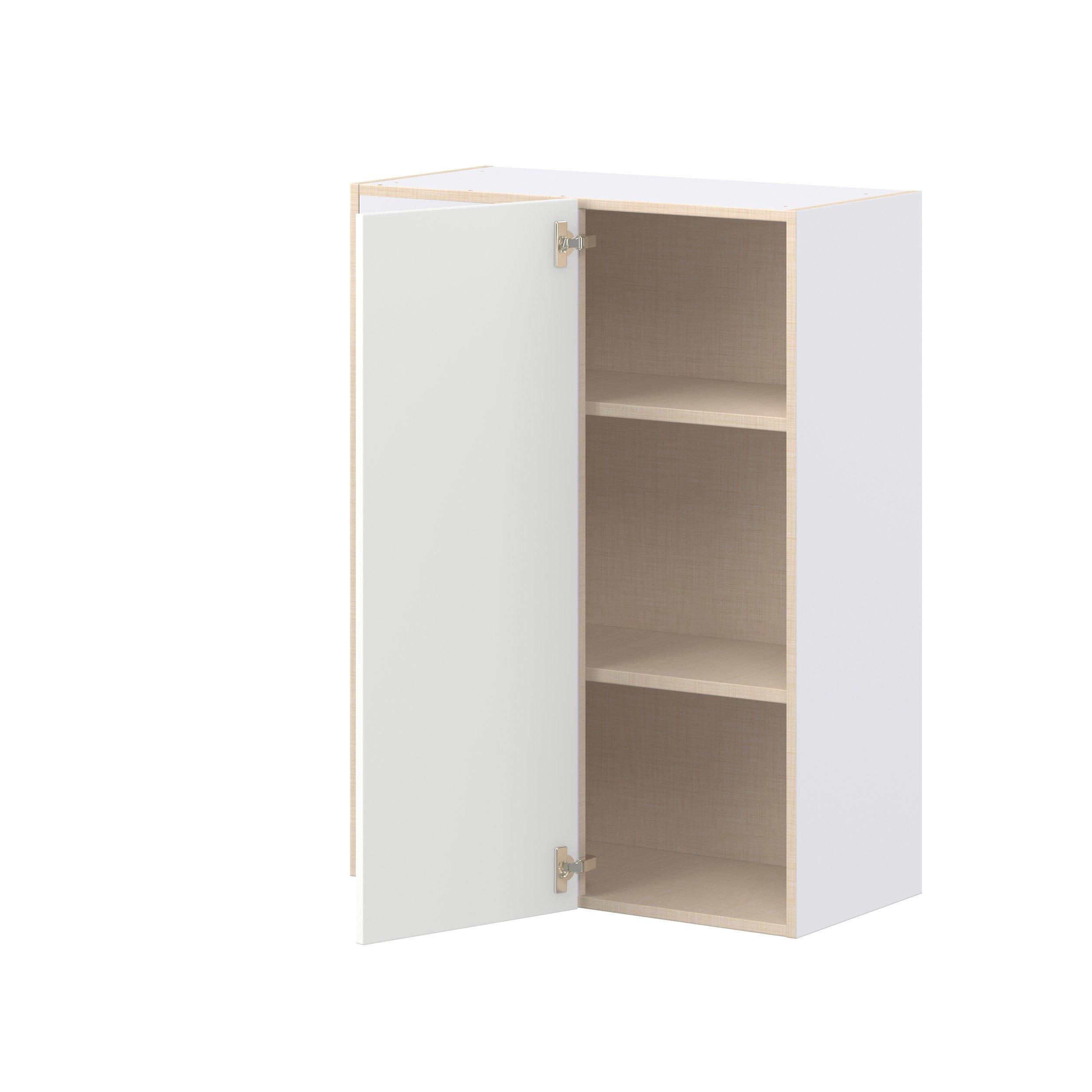 Peachtree 30 in. Painted Bright White Left Blind Corner Wall Cabinet