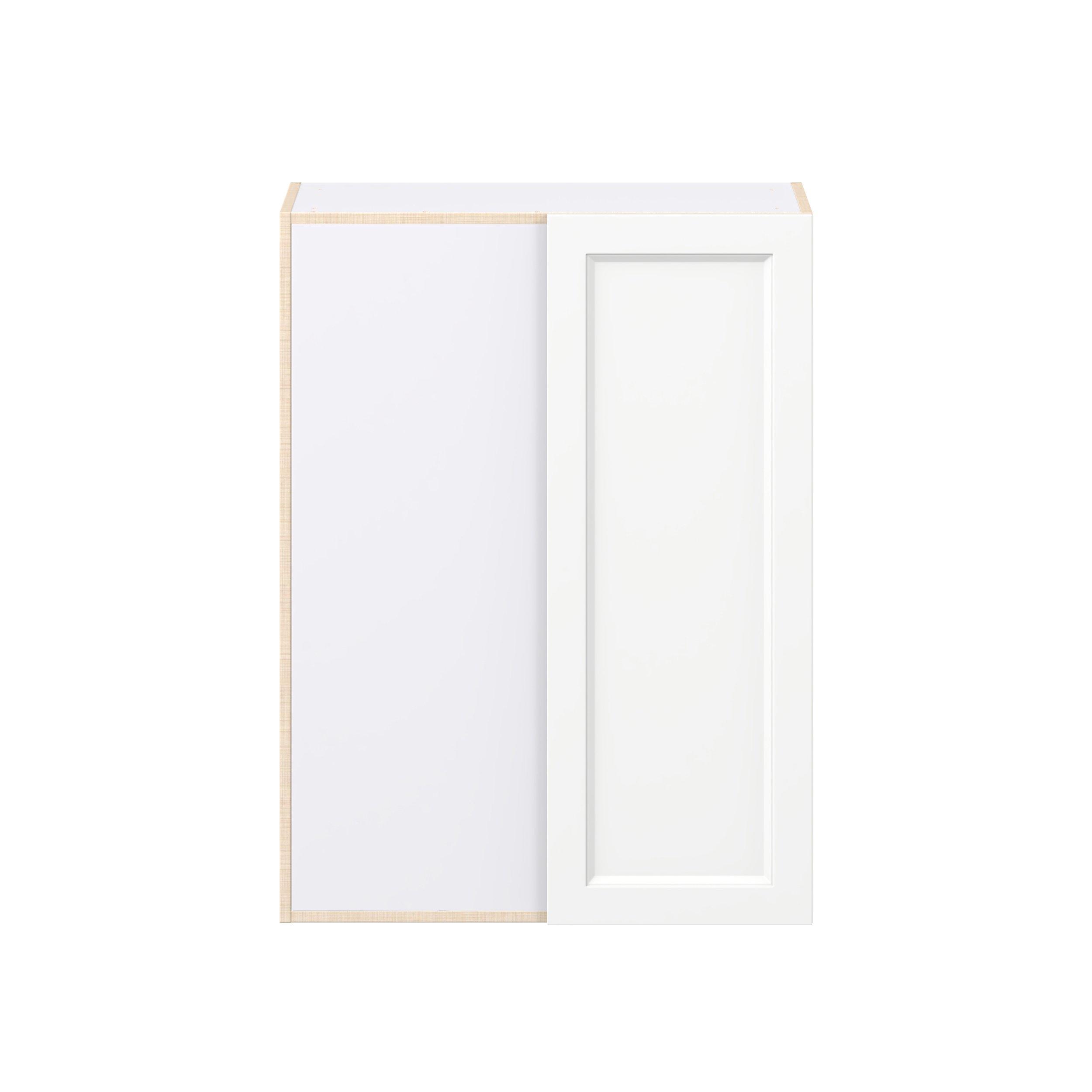 Peachtree 30 in. Painted Bright White Left Blind Corner Wall Cabinet