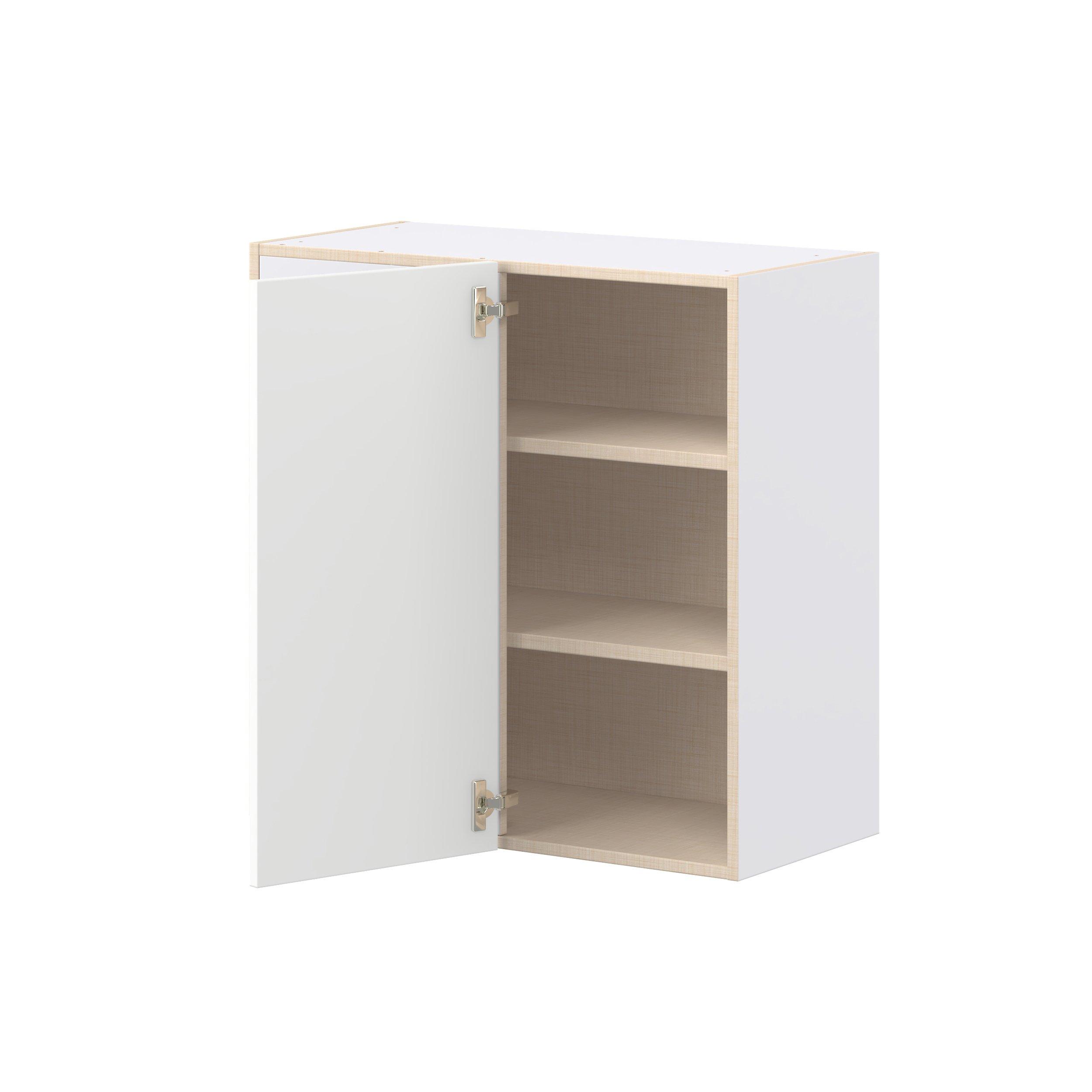 Peachtree 30 in. Painted Bright White Left Blind Corner Wall Cabinet