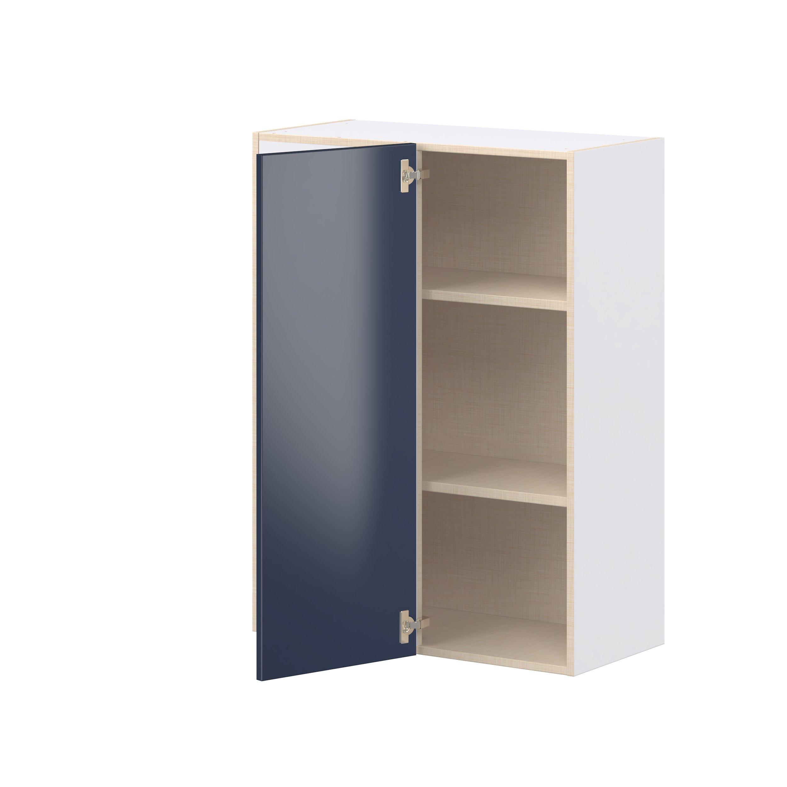 Peachtree 30 in. Painted Midnight Blue Left Blind Corner Wall Cabinet