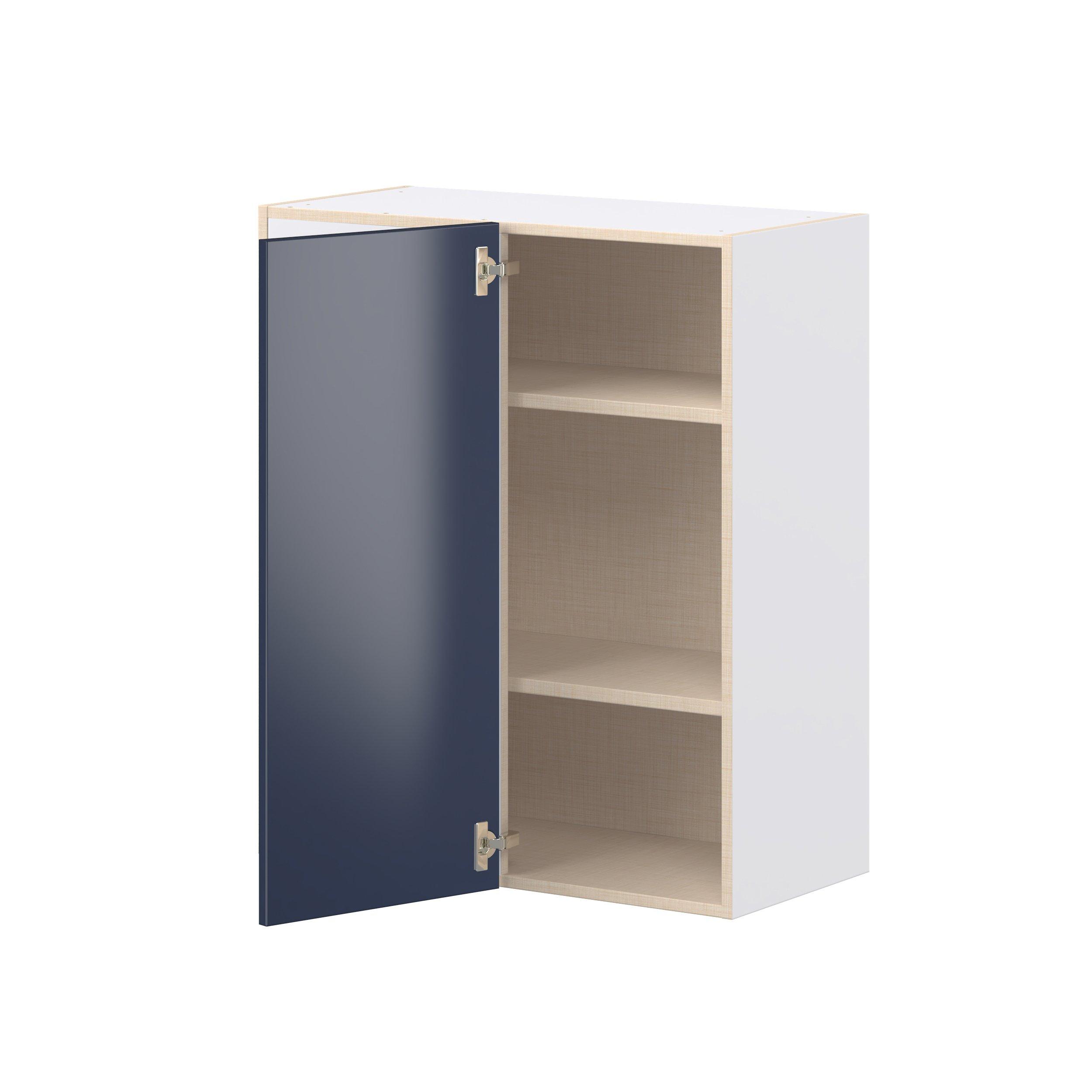 Peachtree 30 in. Painted Midnight Blue Left Blind Corner Wall Cabinet