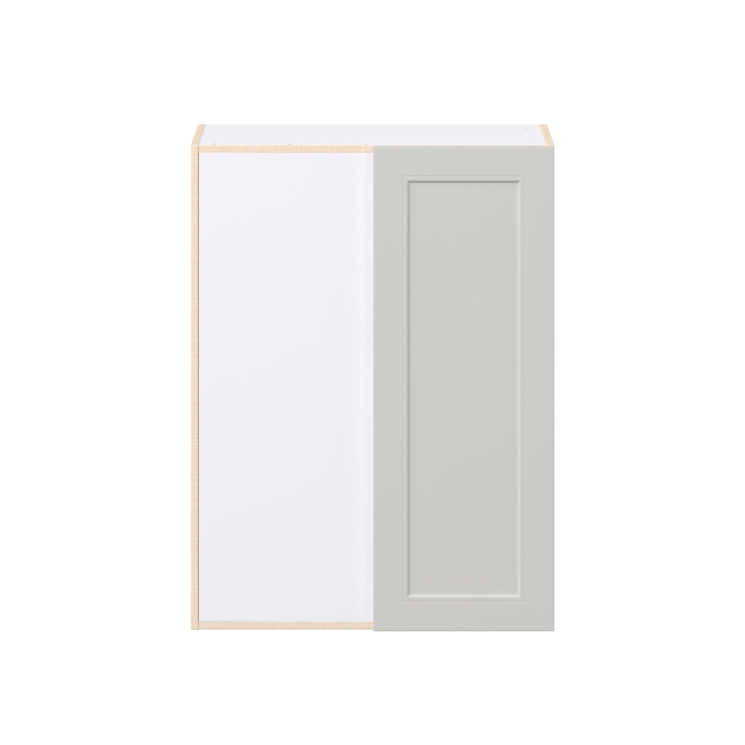 Lenox 30 in. Painted Light Gray Left Blind Corner Wall Cabinet