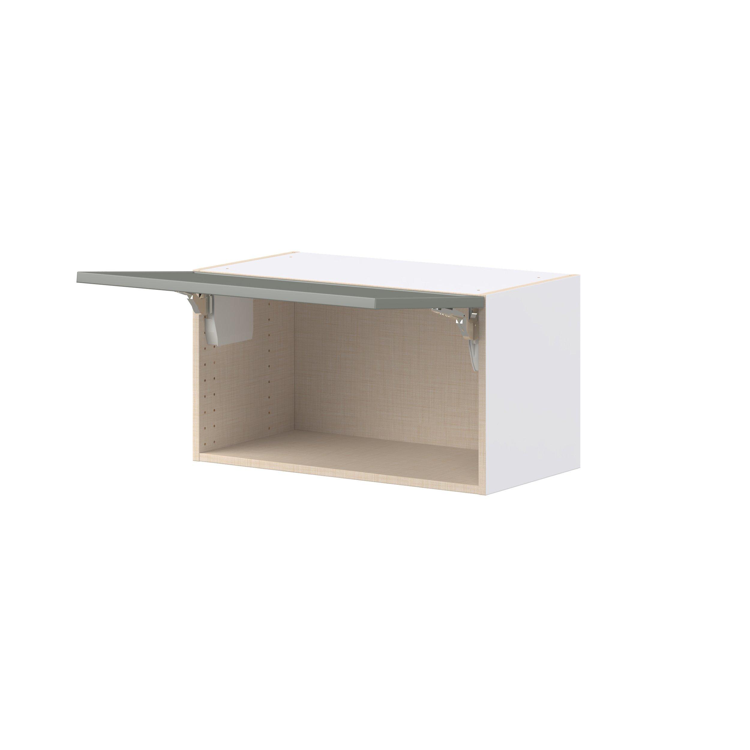 Linden 27 in. Painted Moss Green Lift Up Wall Cabinet