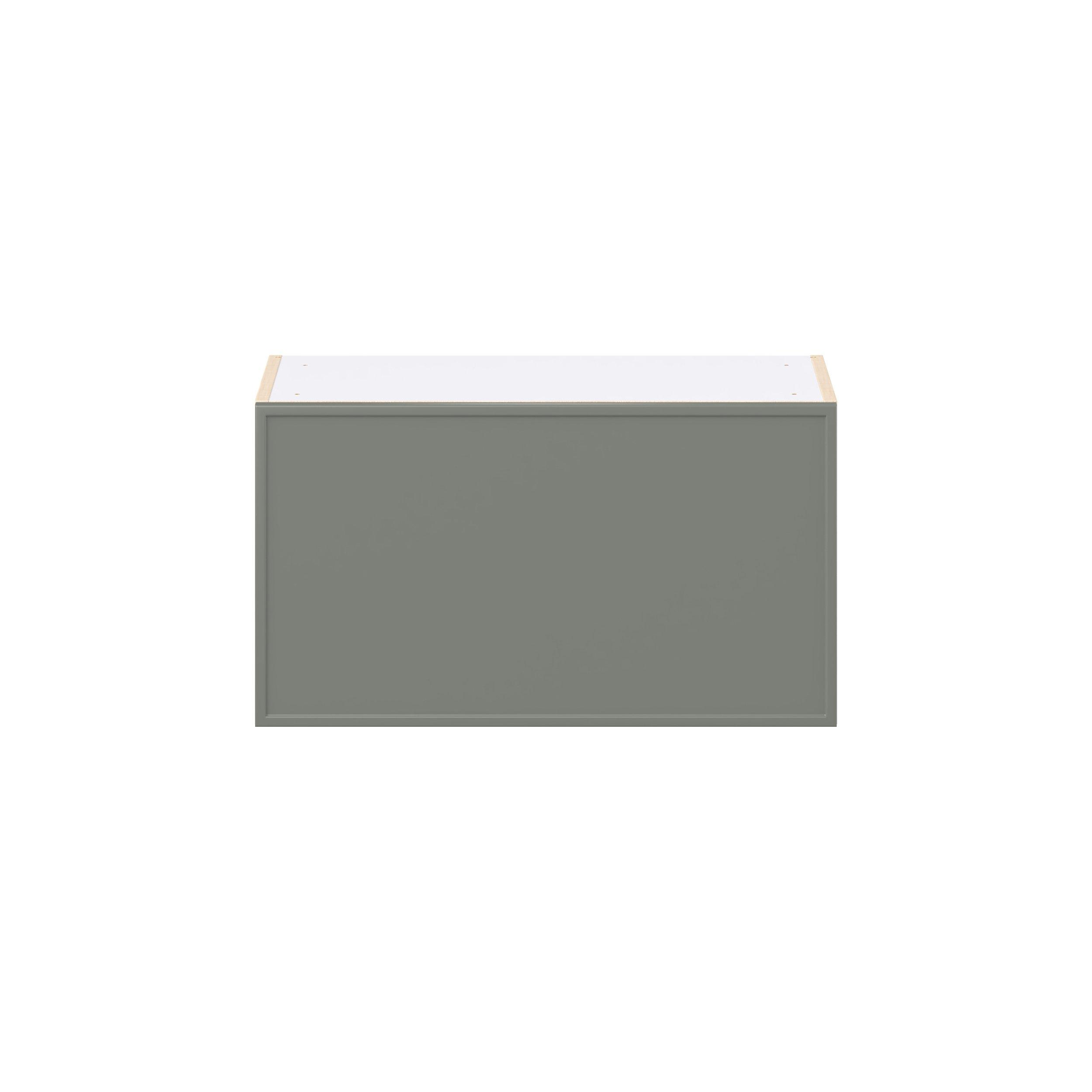 Linden 27 in. Painted Moss Green Lift Up Wall Cabinet