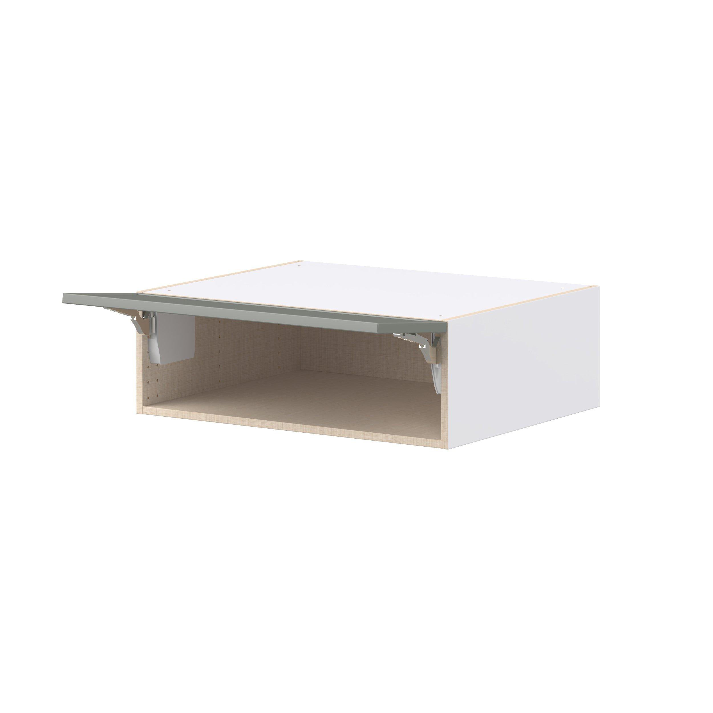 Linden 30 in. Painted Moss Green Lift Up Wall Cabinet