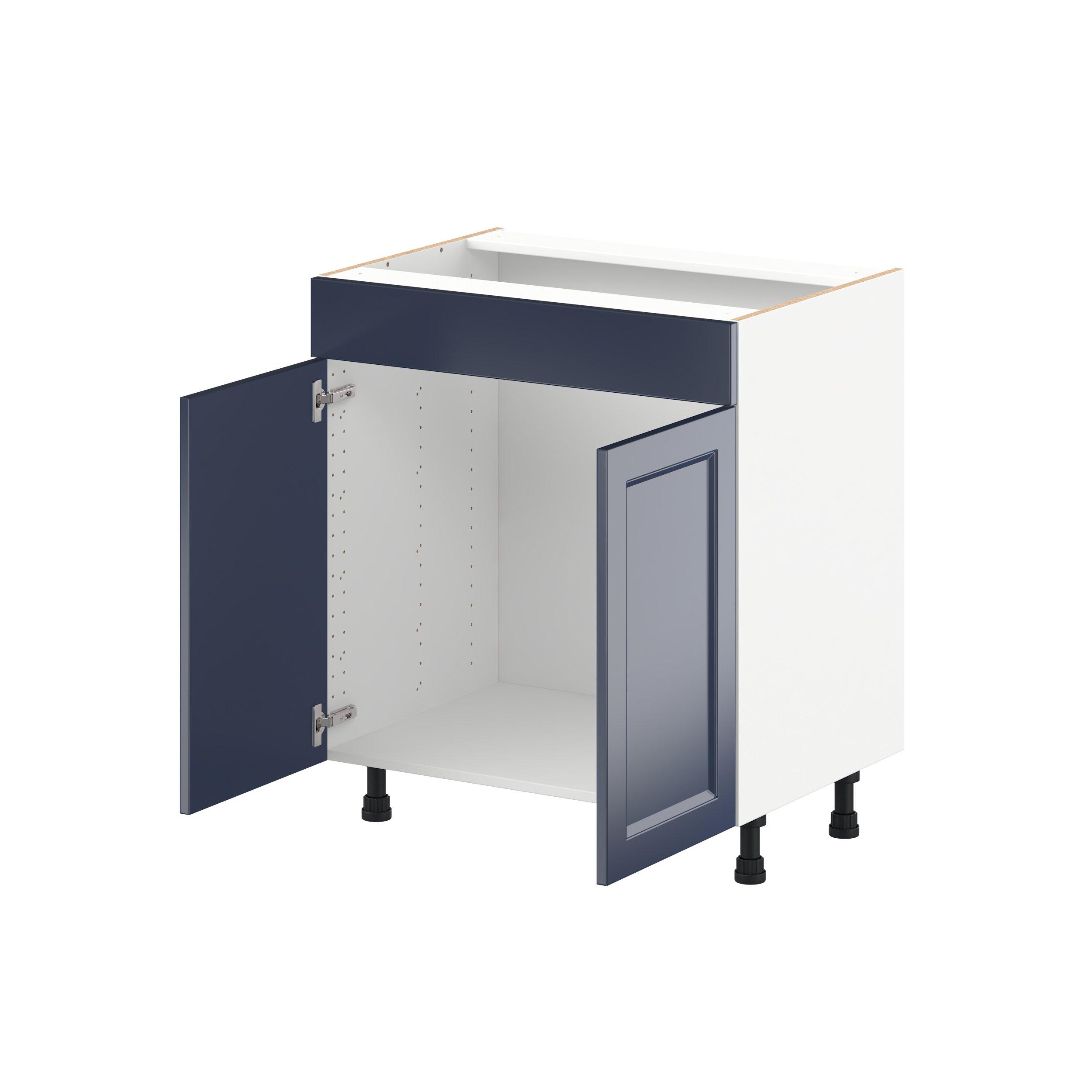Peachtree 30 in. Painted Midnight Blue Vanity Sink Base Cabinet with False Front