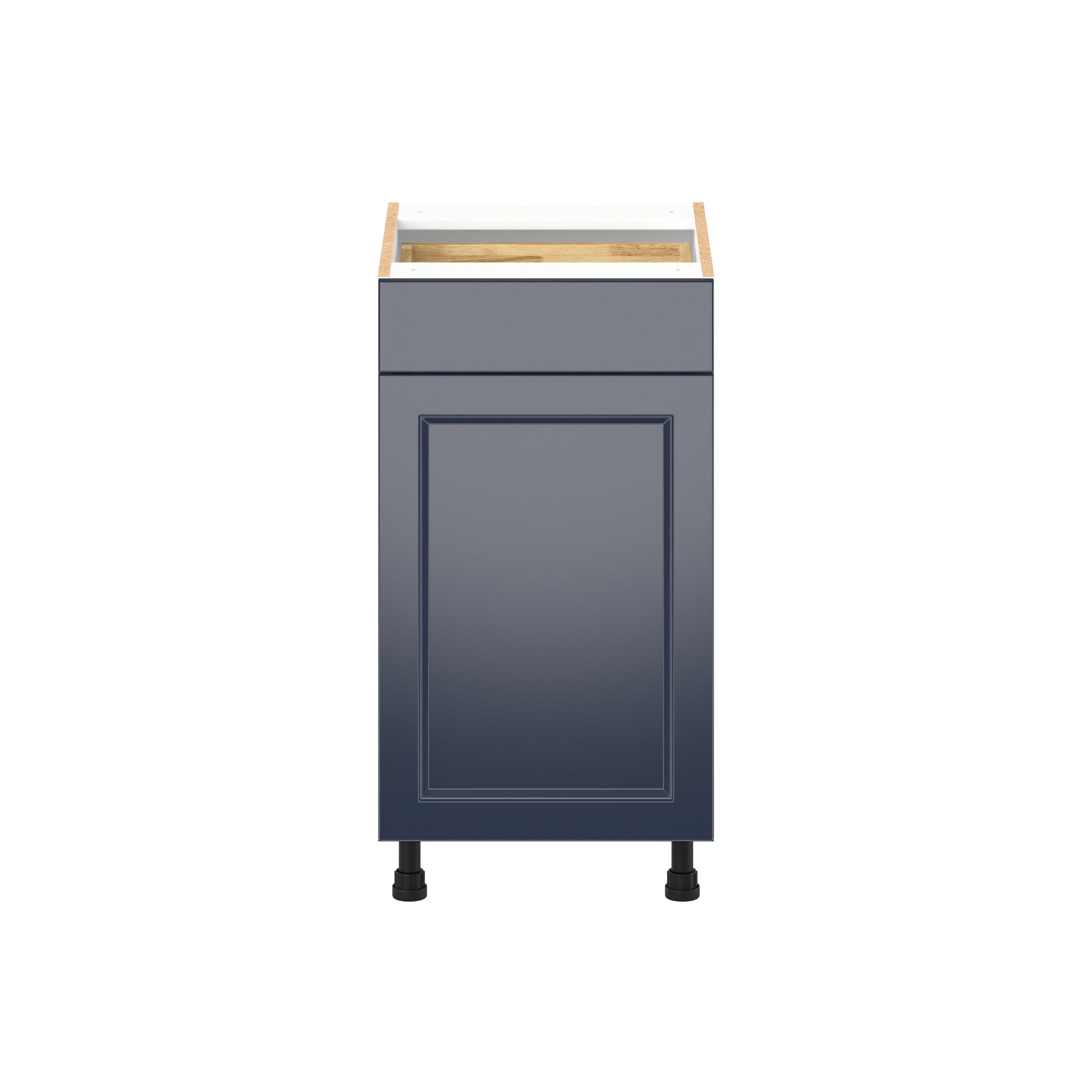 Peachtree 18 in. Painted Midnight Blue Vanity Door and Drawer Base Cabinet