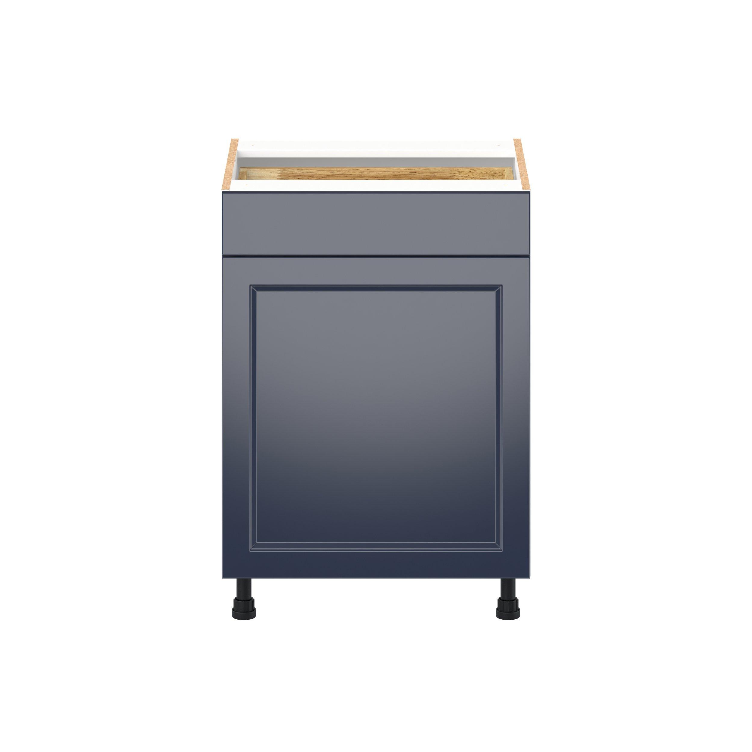 Peachtree 24 in. Painted Midnight Blue Vanity Door and Drawer Base Cabinet