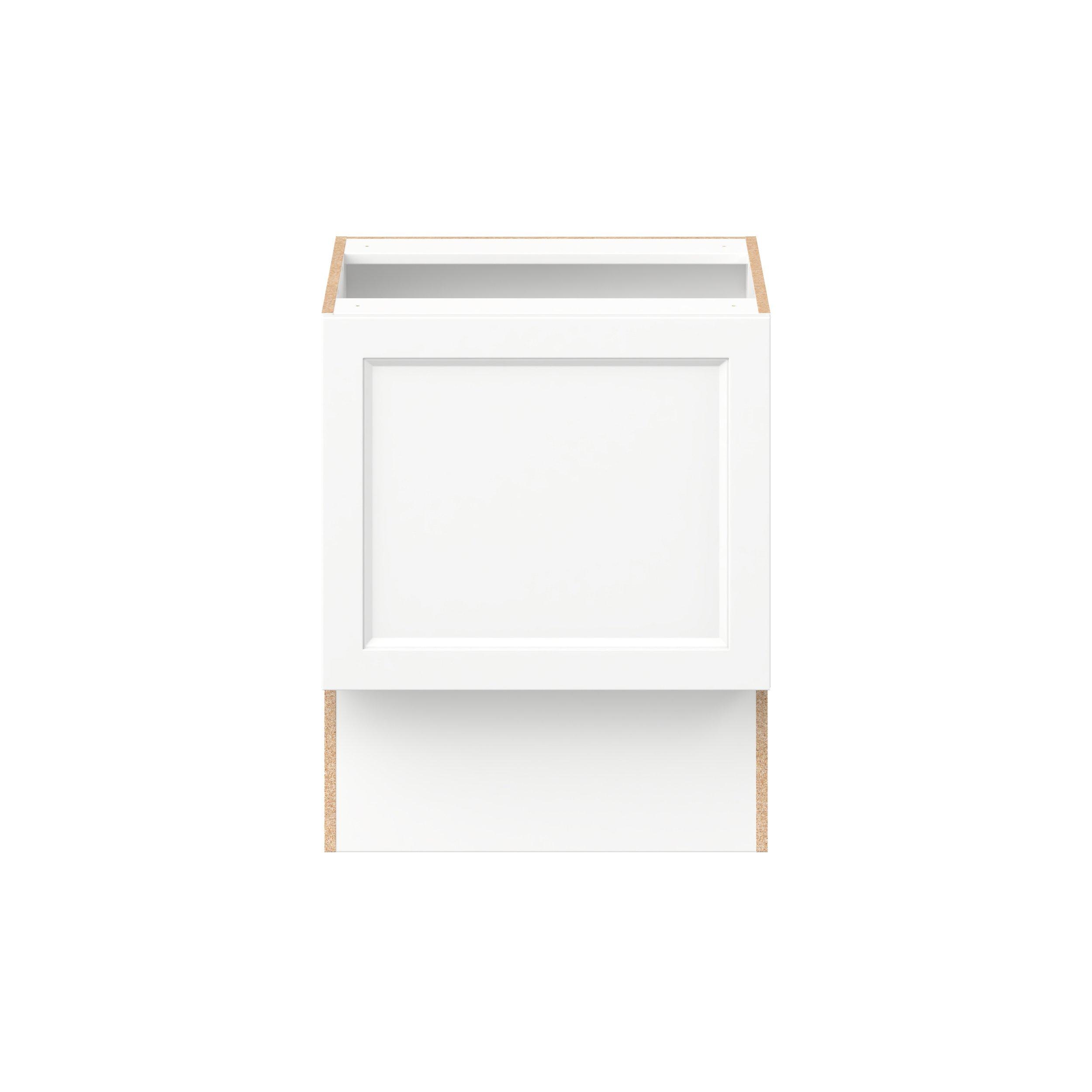 Peachtree 24 in. Painted Bright White Vanity Base Cabinet