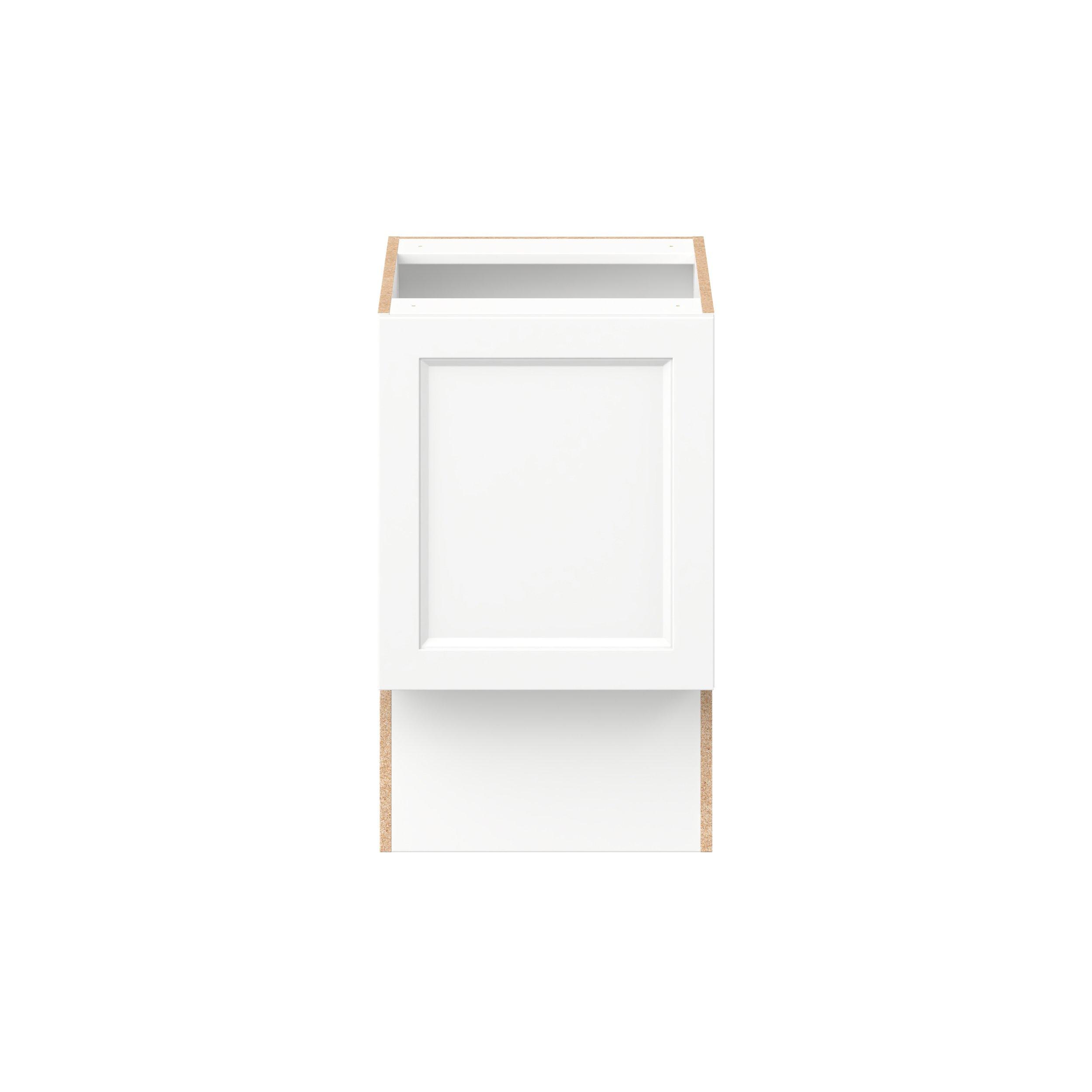Peachtree 18 in. Painted Bright White Vanity Base Cabinet