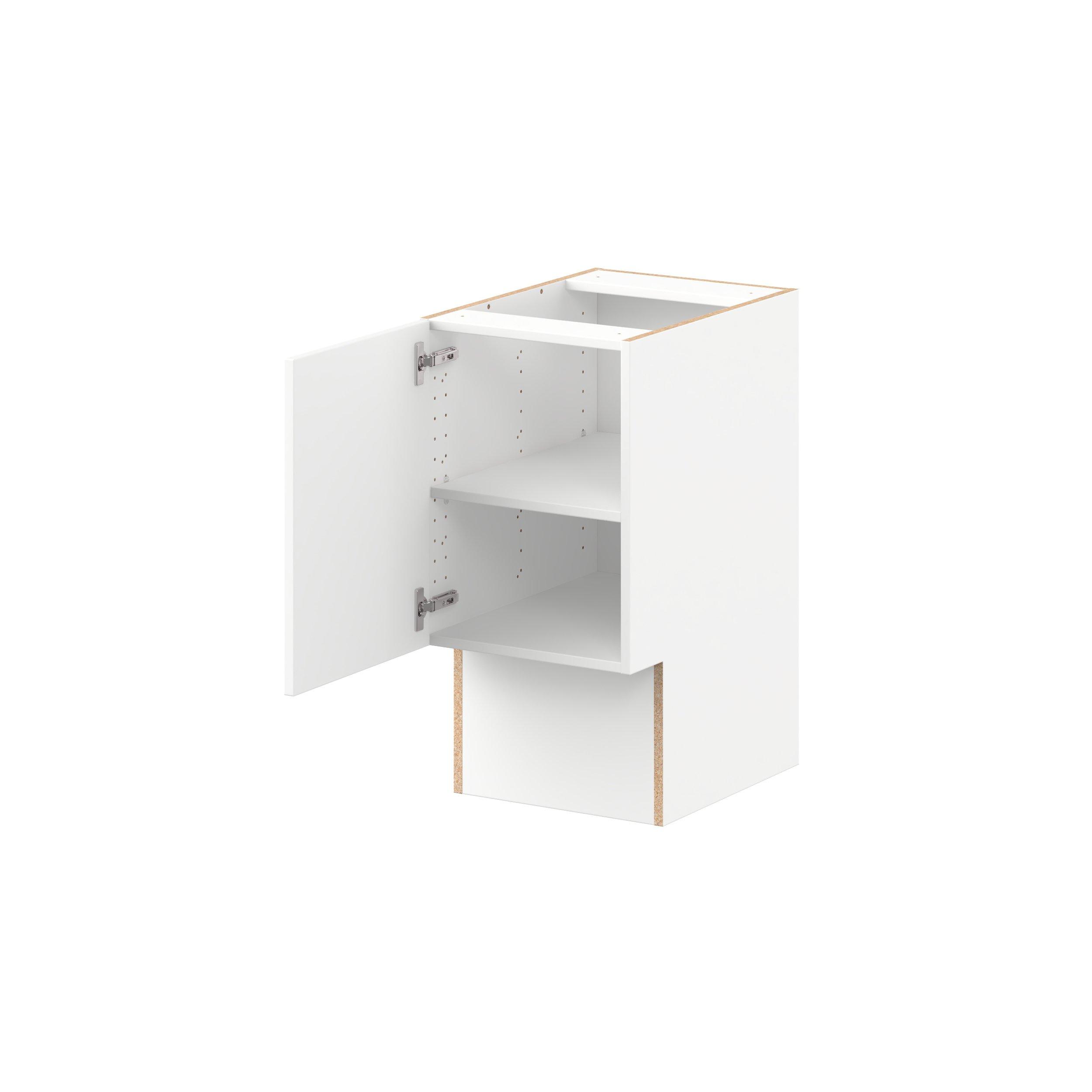 Peachtree 15 in. Painted Bright White Vanity Base Cabinet