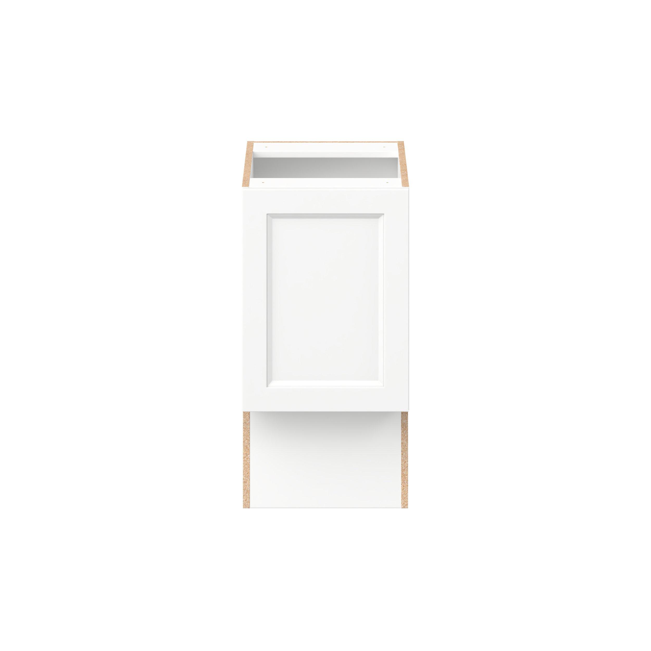 Peachtree 15 in. Painted Bright White Vanity Base Cabinet