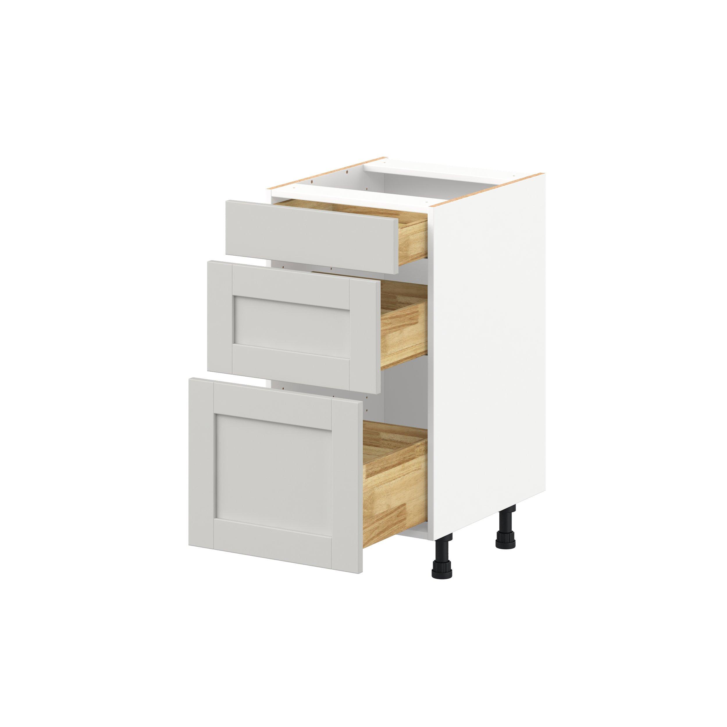 Summerhill 18 in. Light Gray Vanity Drawer Base Cabinet