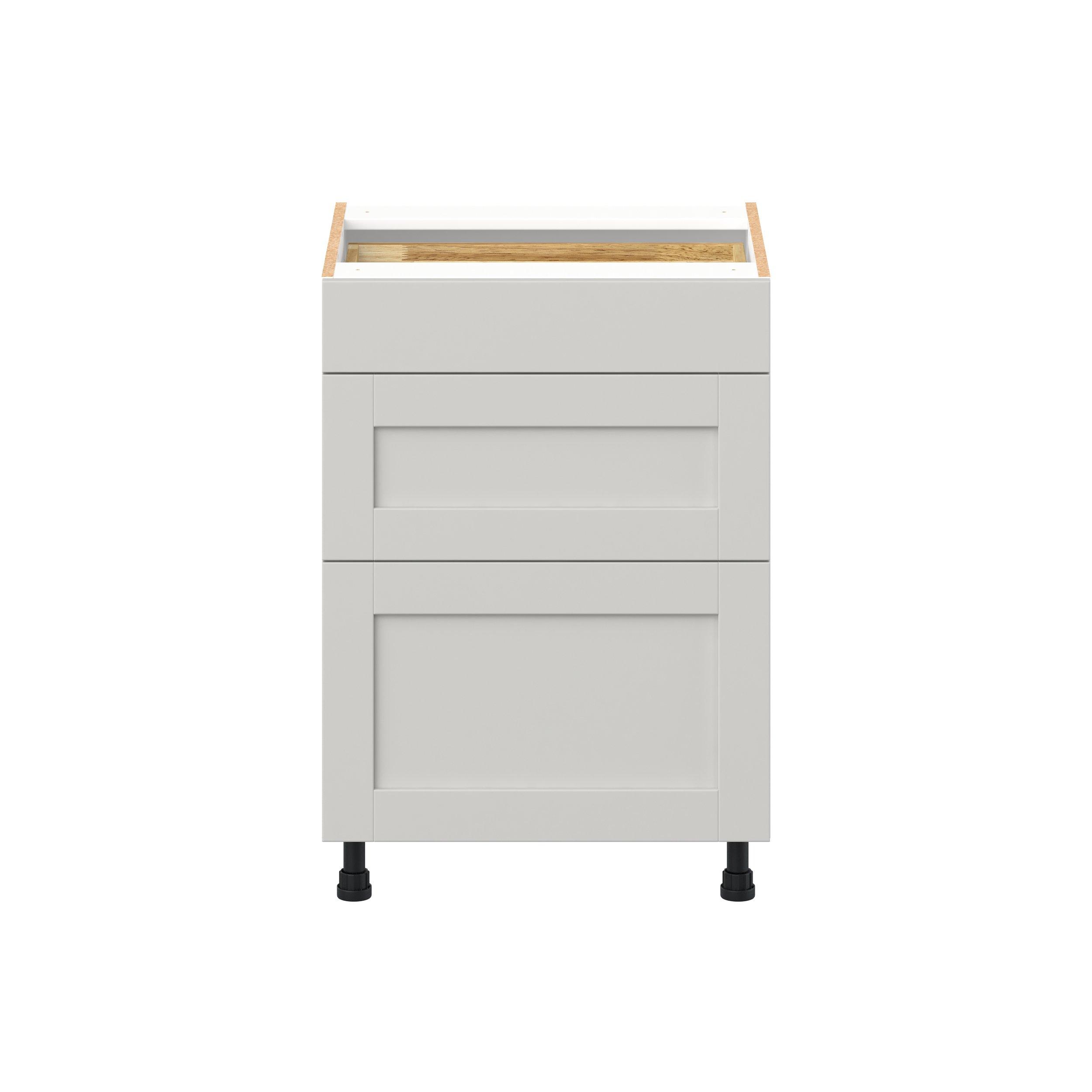 Summerhill 24 in. Light Gray Vanity Drawer Base Cabinet