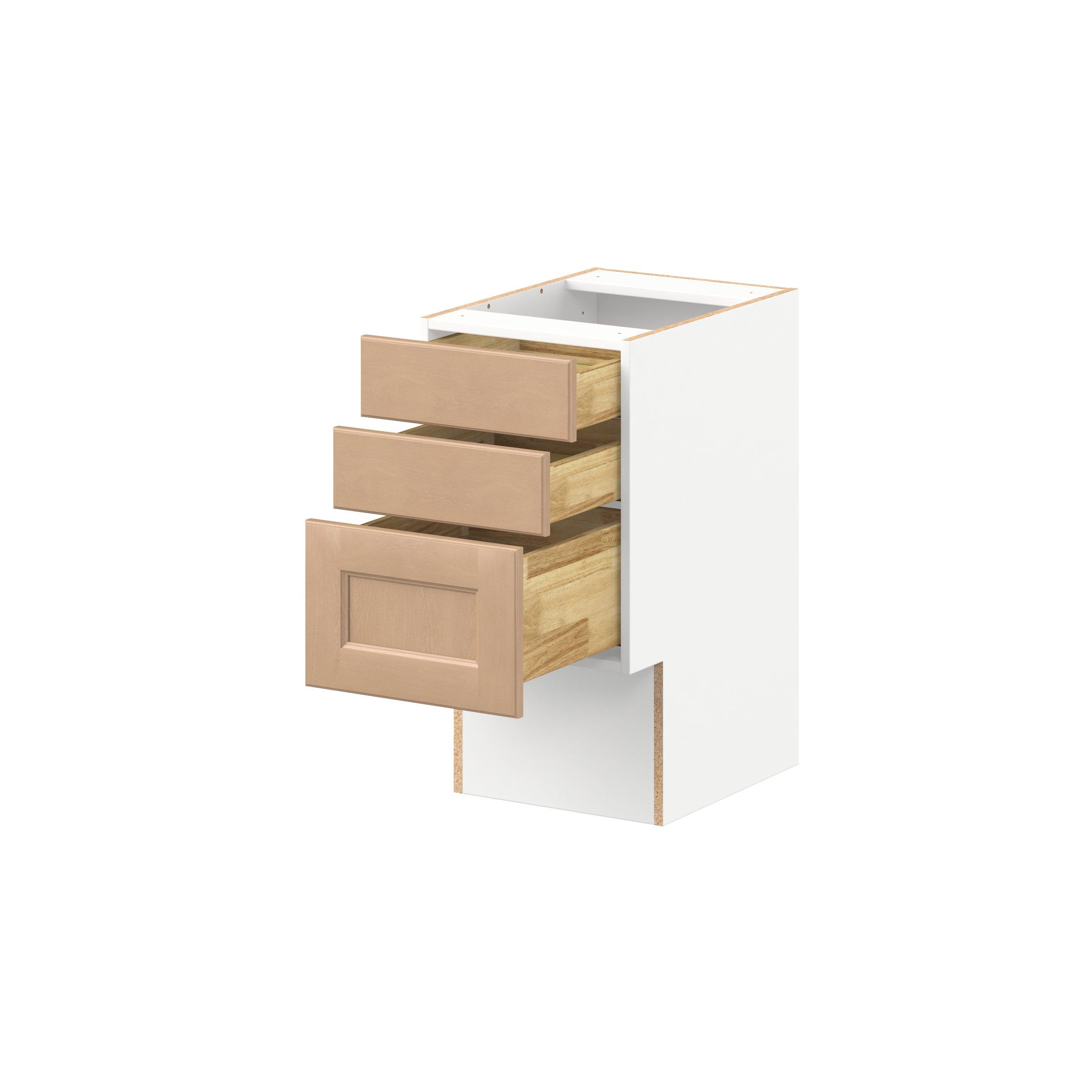 Sugarhill 15 in. Stained Sugar Cookie Vanity Drawer Base Cabinet
