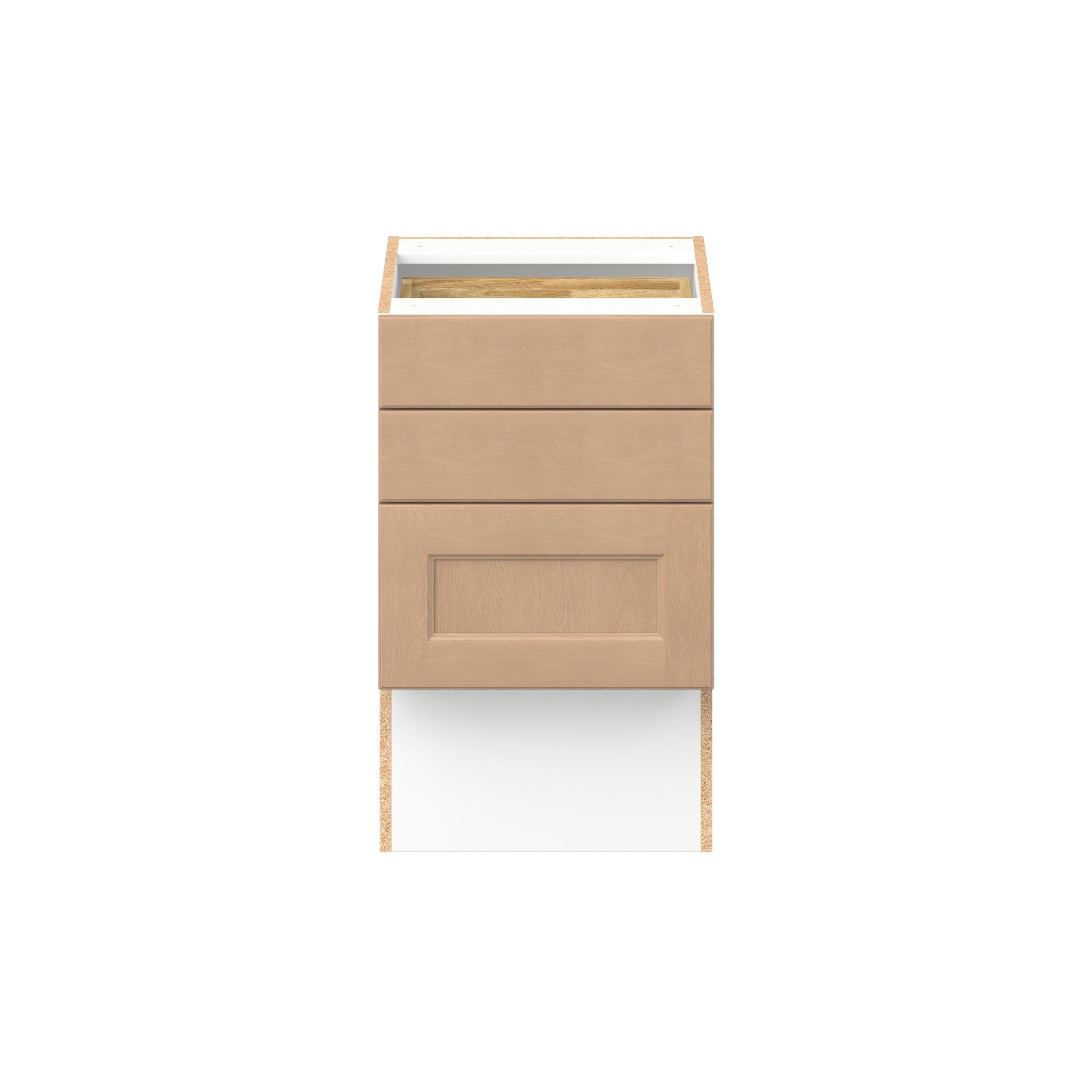 Sugarhill 18 in. Stained Sugar Cookie Vanity Drawer Base Cabinet