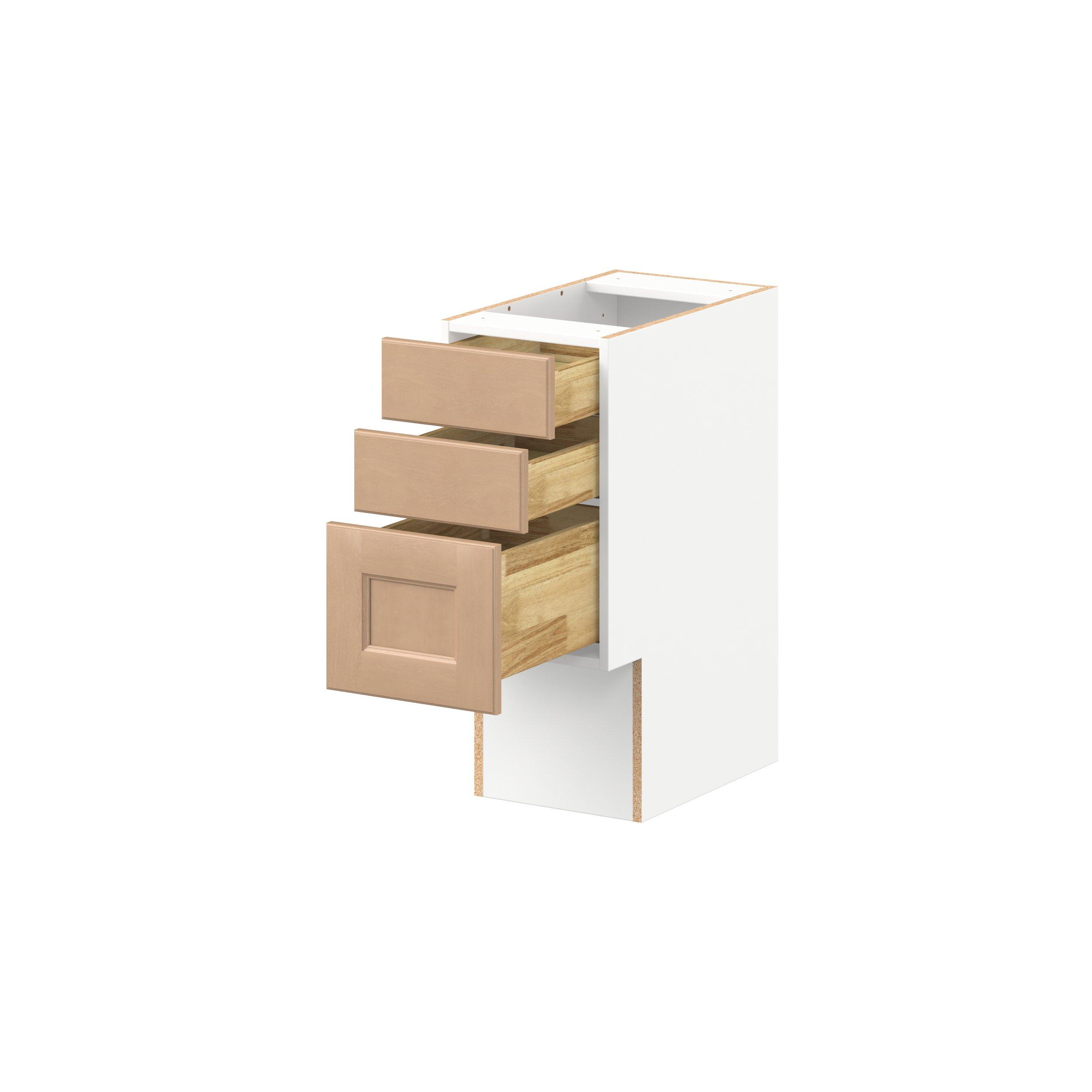 Sugarhill 12 in. Stained Sugar Cookie Vanity Drawer Base Cabinet
