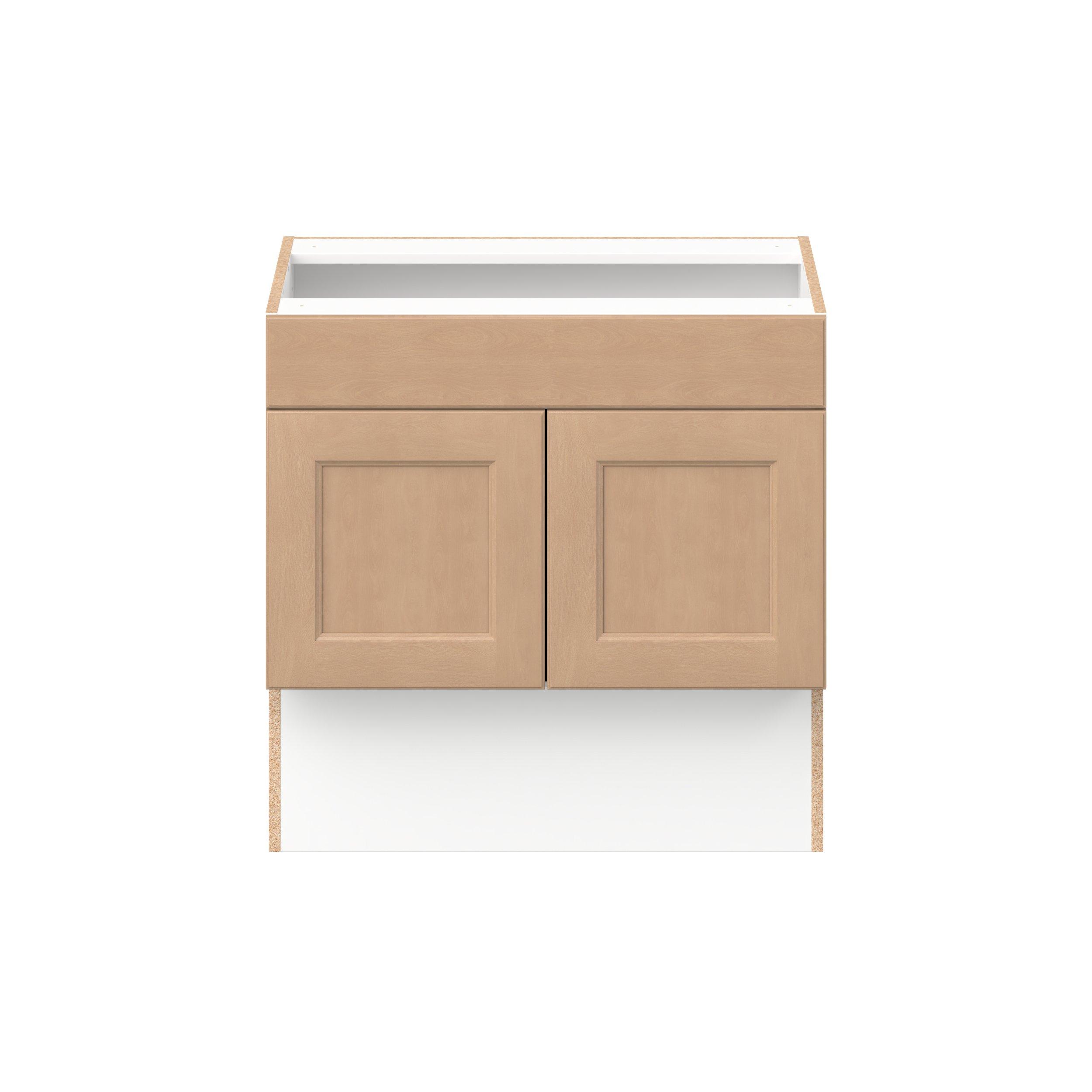 Sugarhill 30 in. Stained Sugar Cookie Vanity Sink Base Cabinet with False Front