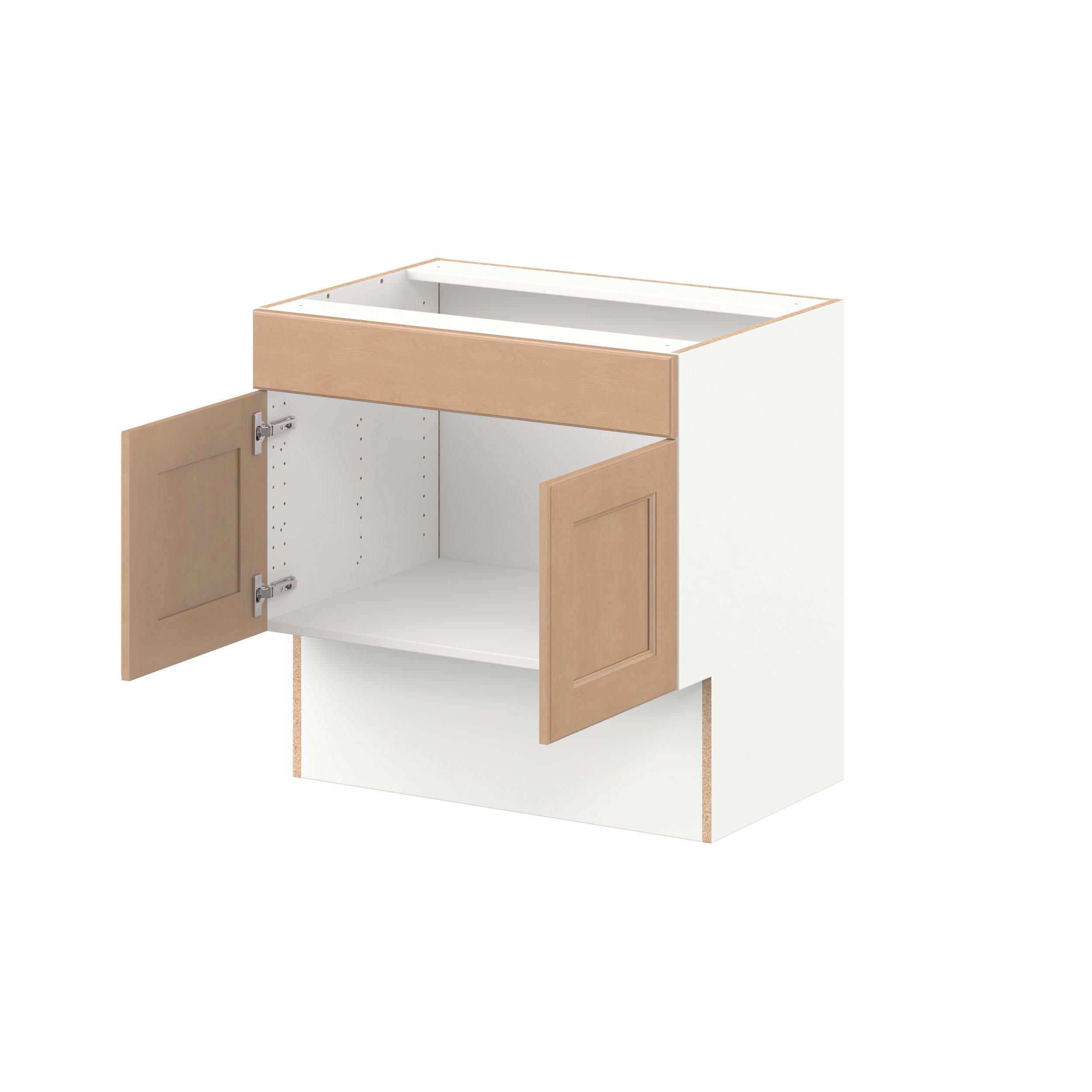 Sugarhill 30 in. Stained Sugar Cookie Vanity Sink Base Cabinet with Removable Front