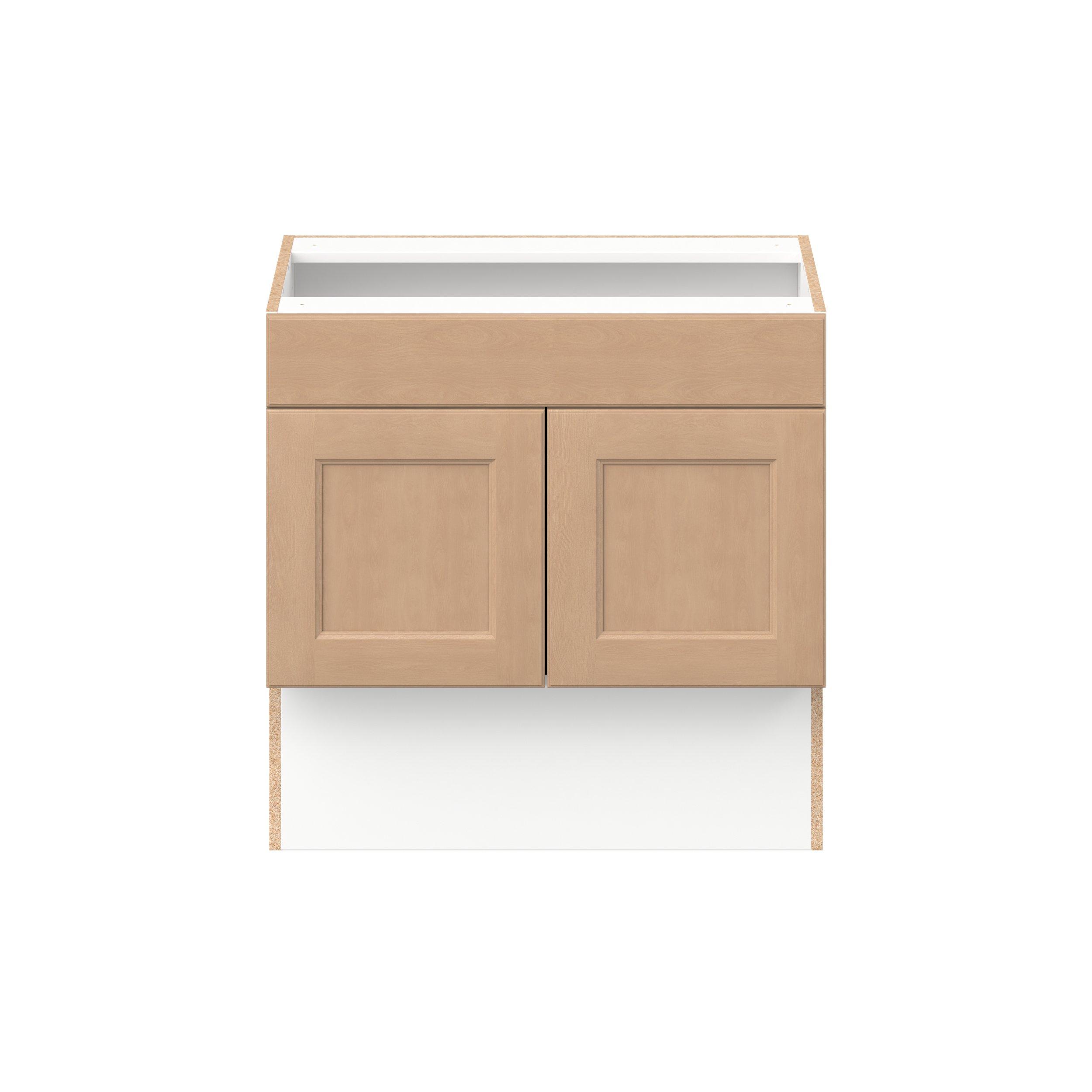 Sugarhill 30 in. Stained Sugar Cookie Vanity Sink Base Cabinet with Removable Front