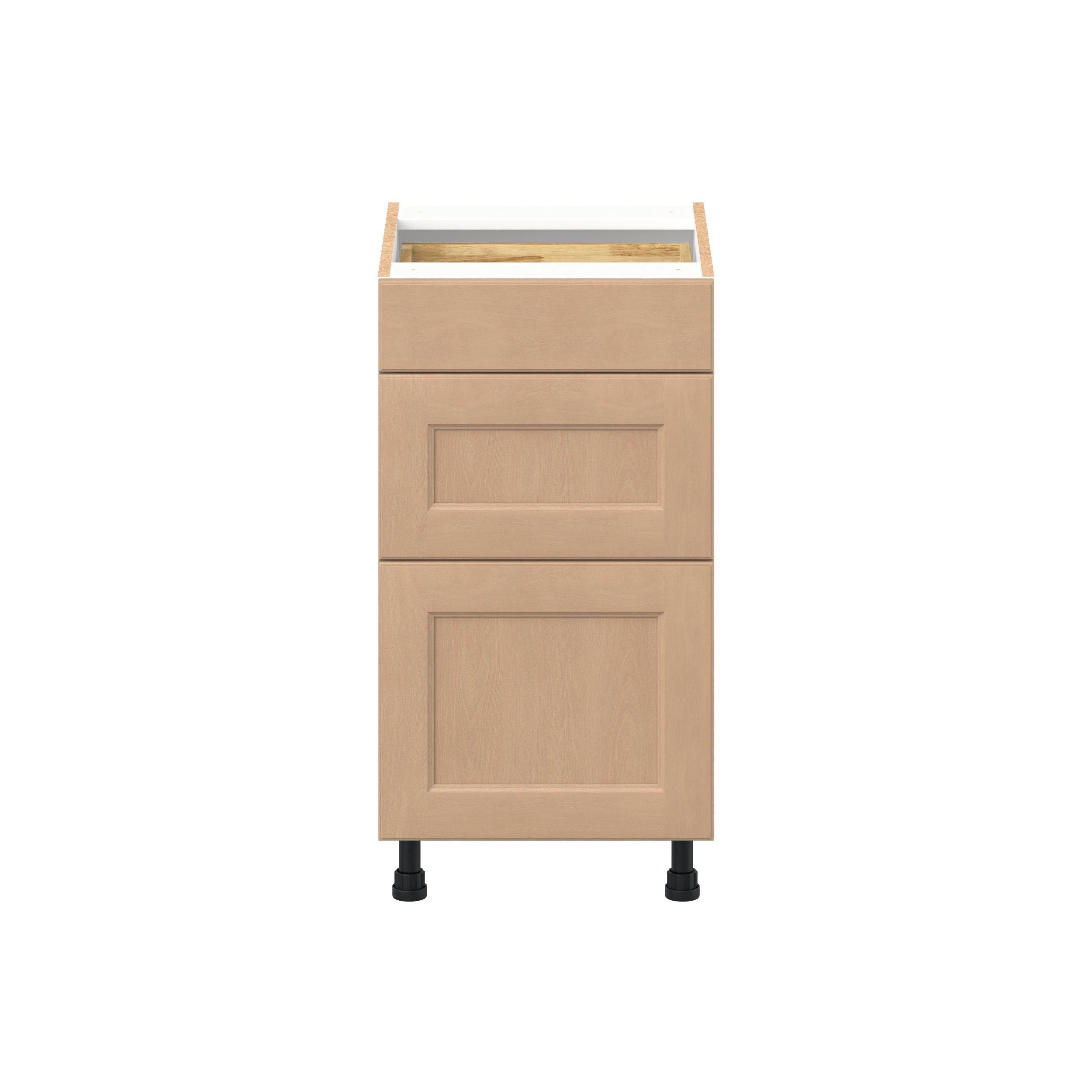 Sugarhill 18 in. Stained Sugar Cookie Vanity Drawer Base Cabinet
