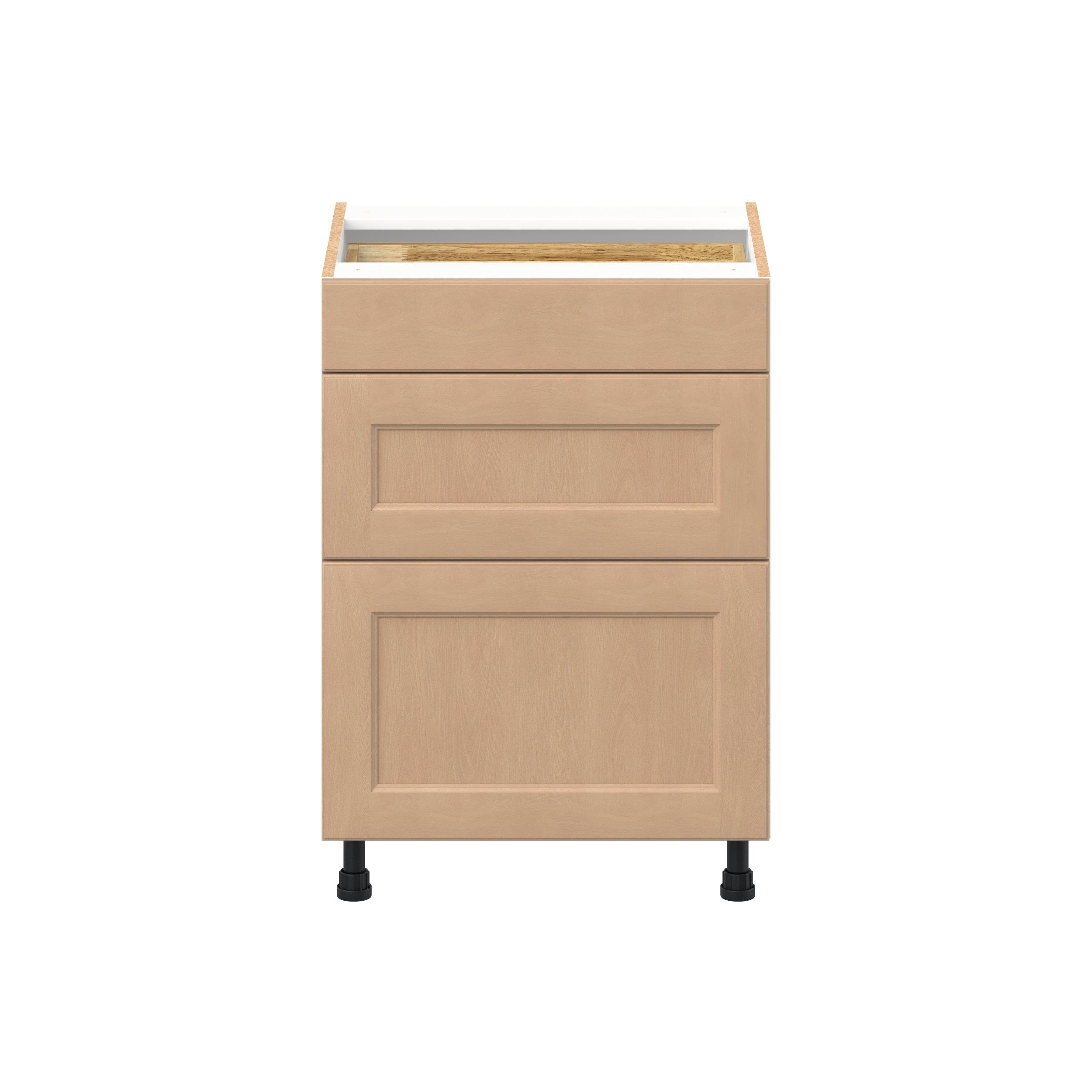 Sugarhill 24 in. Stained Sugar Cookie Vanity Drawer Base Cabinet