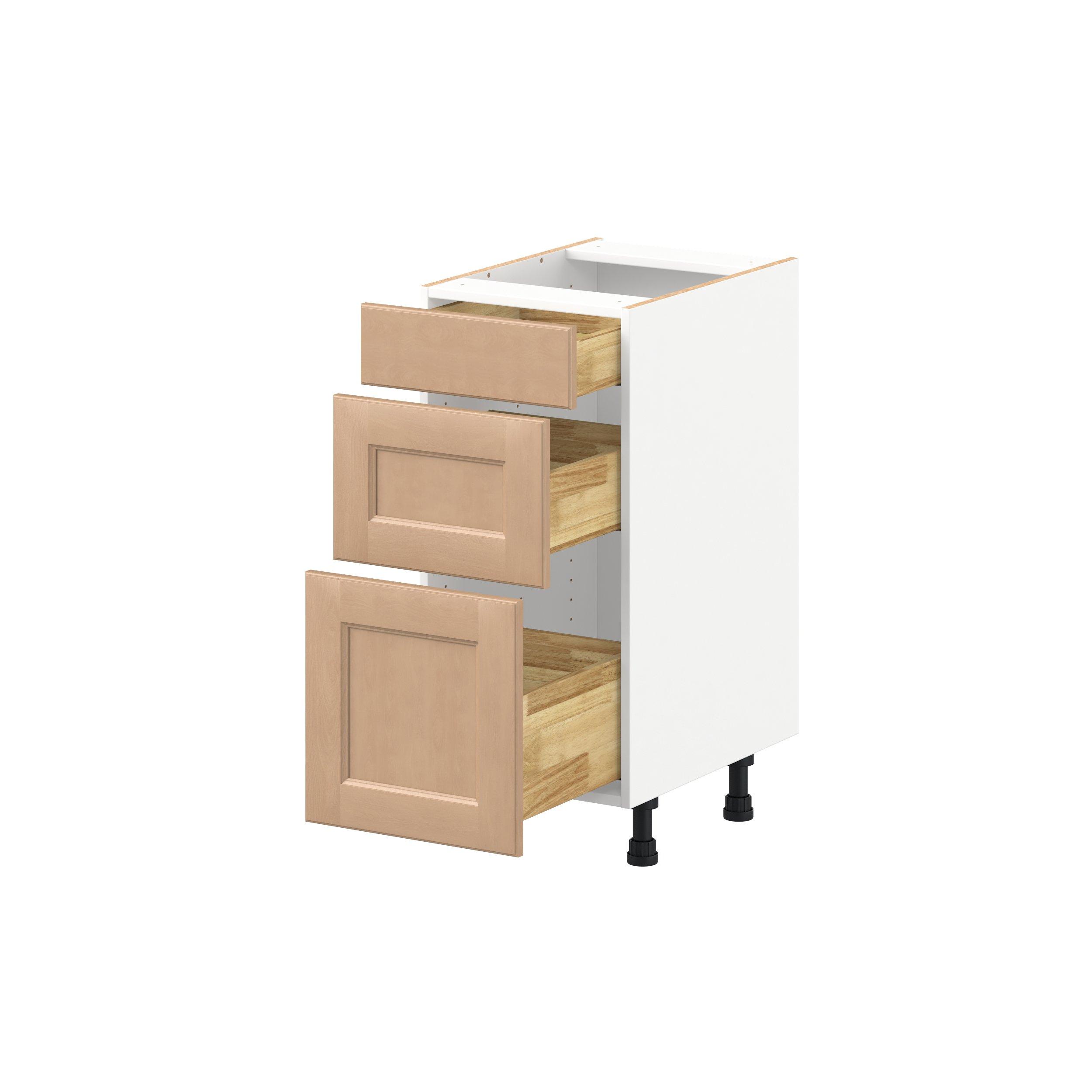 Sugarhill 15 in. Stained Sugar Cookie Vanity Drawer Base Cabinet
