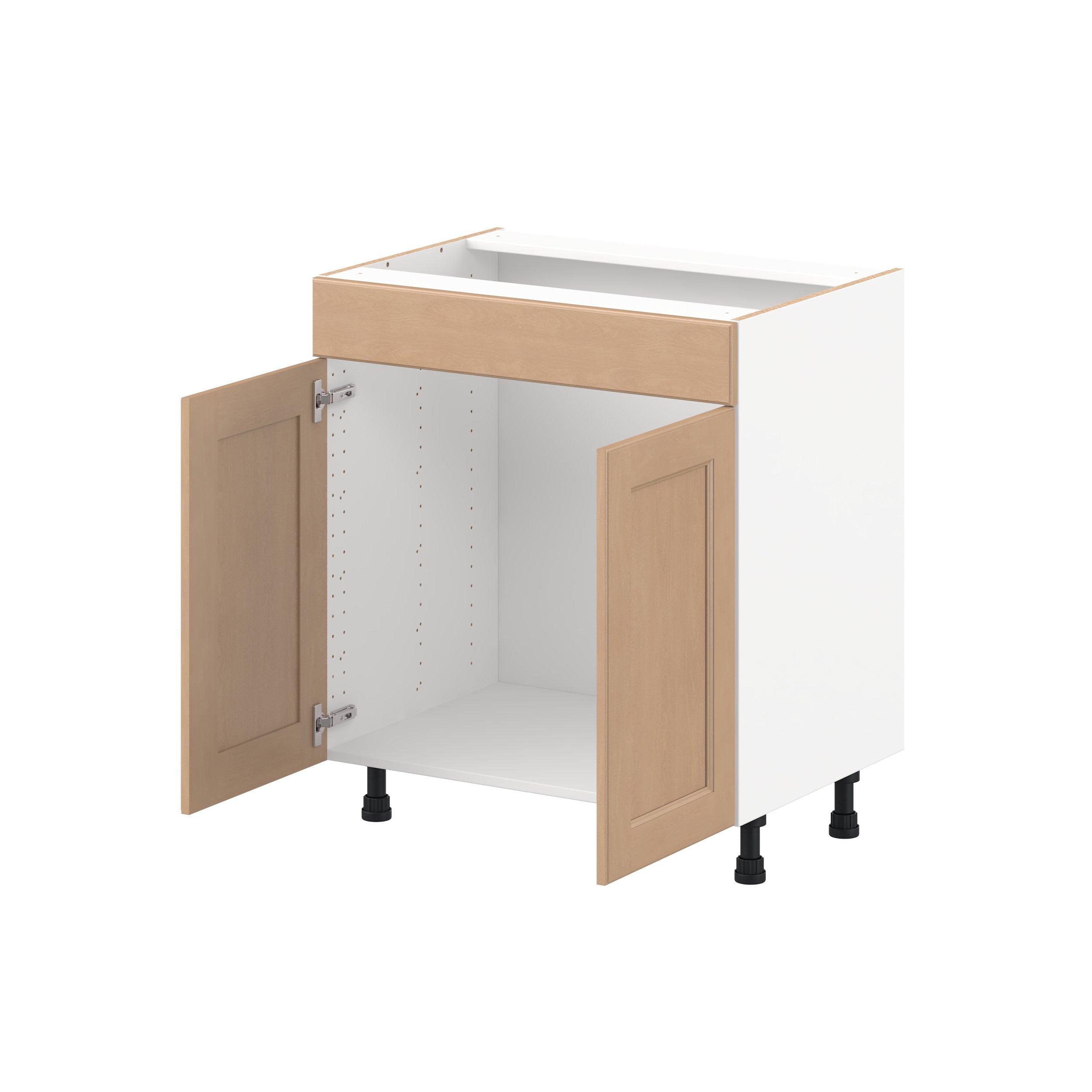 Sugarhill 30 in. Stained Sugar Cookie Vanity Sink Base Cabinet with False Front