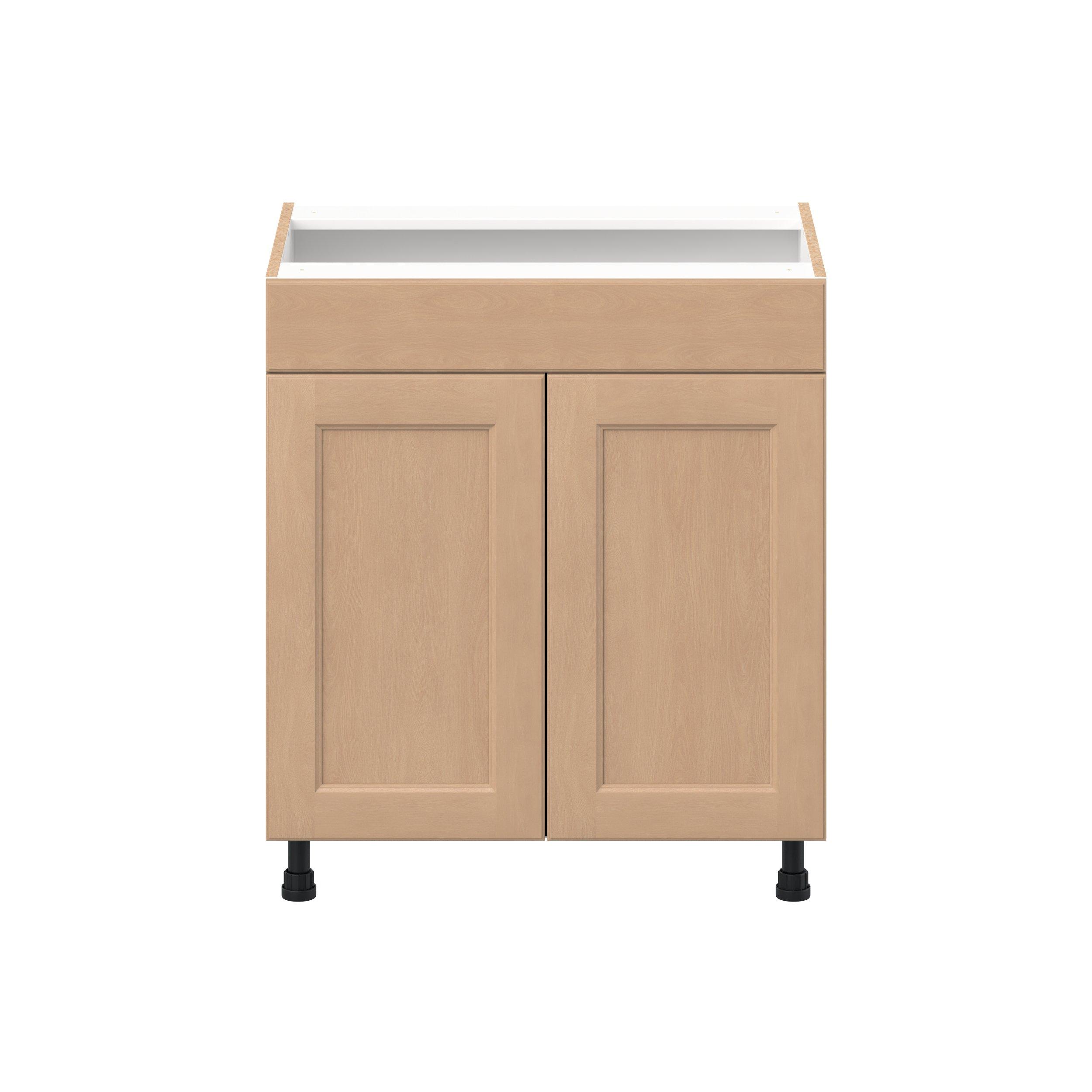 Sugarhill 30 in. Stained Sugar Cookie Vanity Sink Base Cabinet with False Front