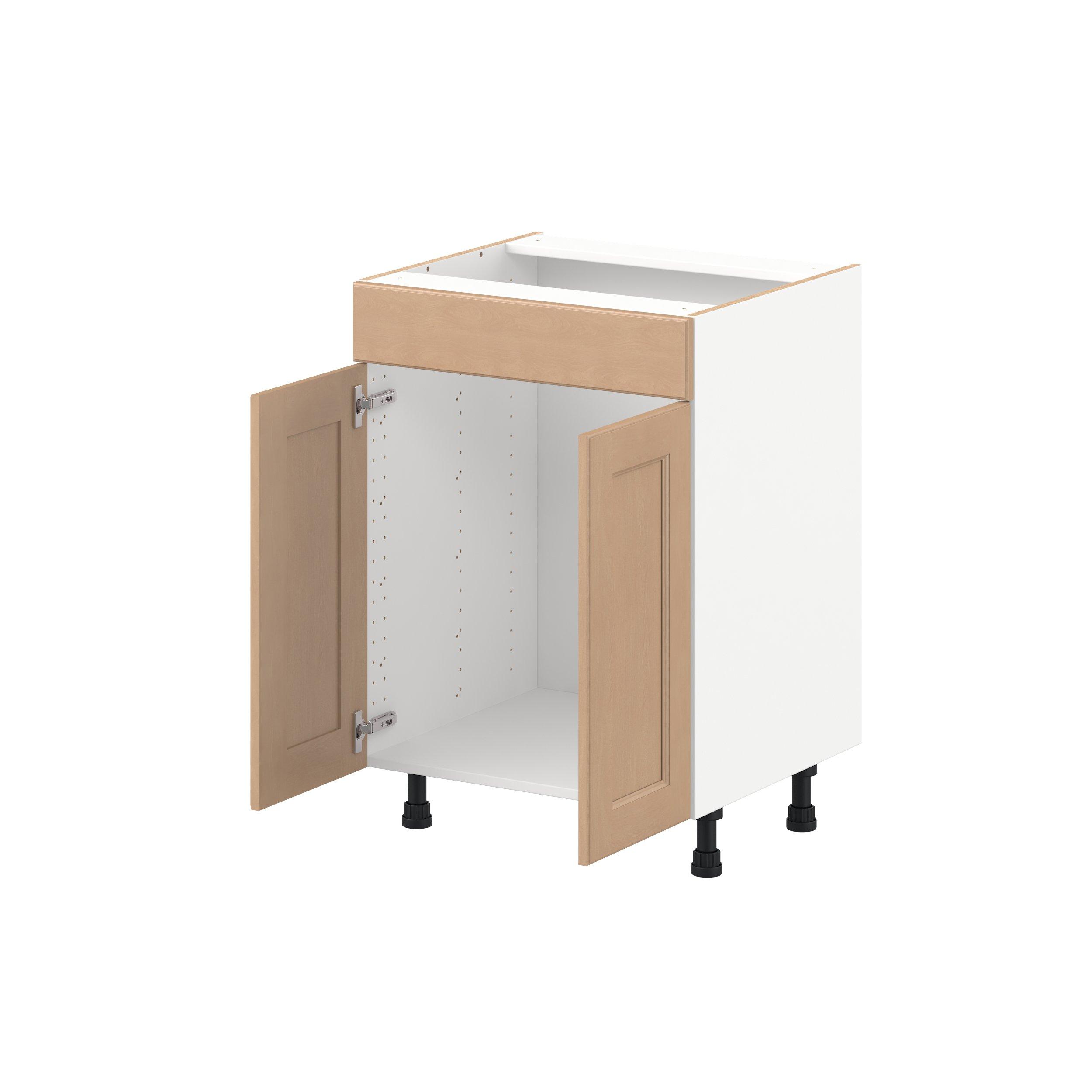 Sugarhill 24 in. Stained Sugar Cookie Vanity Sink Base Cabinet with False Front