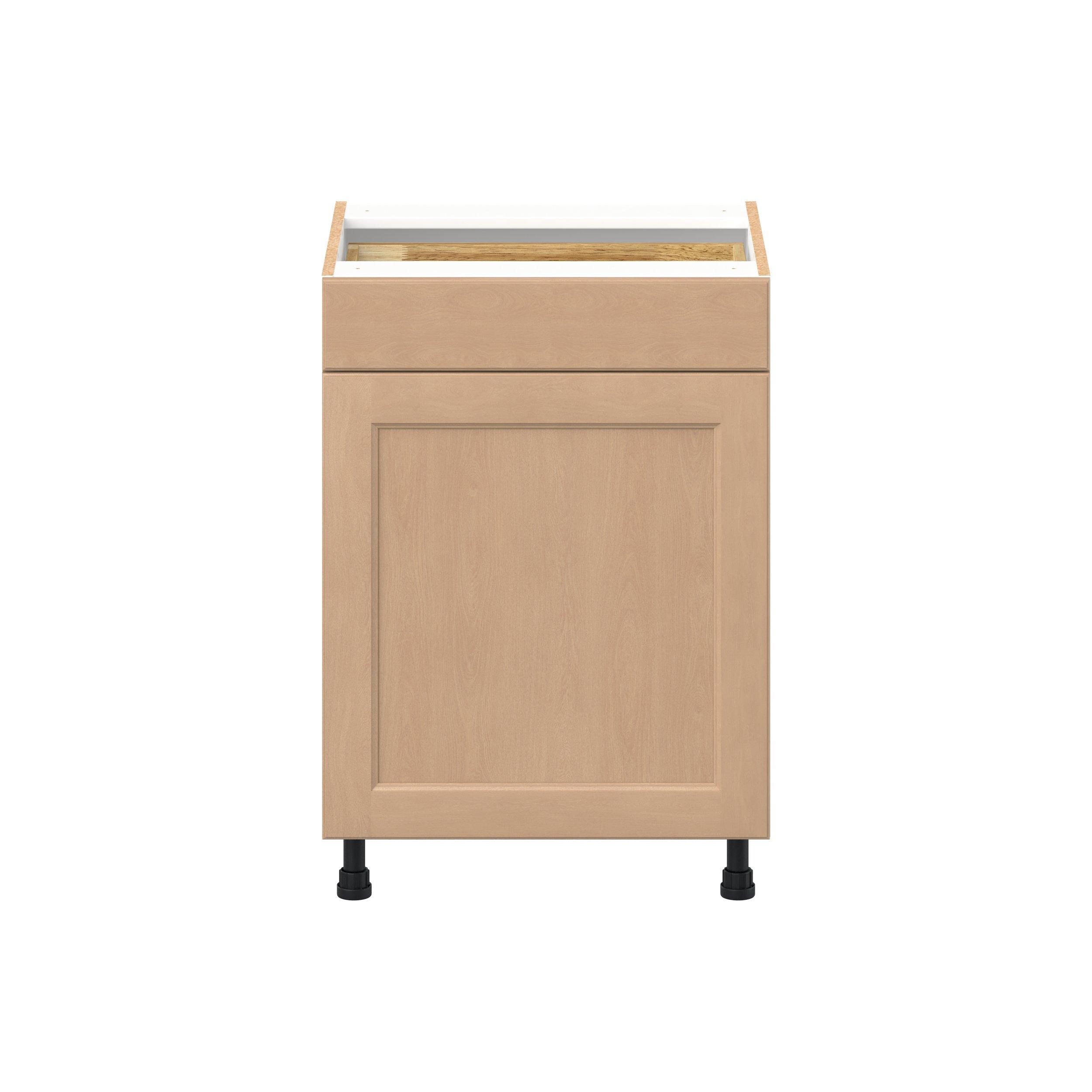 Sugarhill 24 in. Stained Sugar Cookie Vanity Door and Drawer Base Cabinet