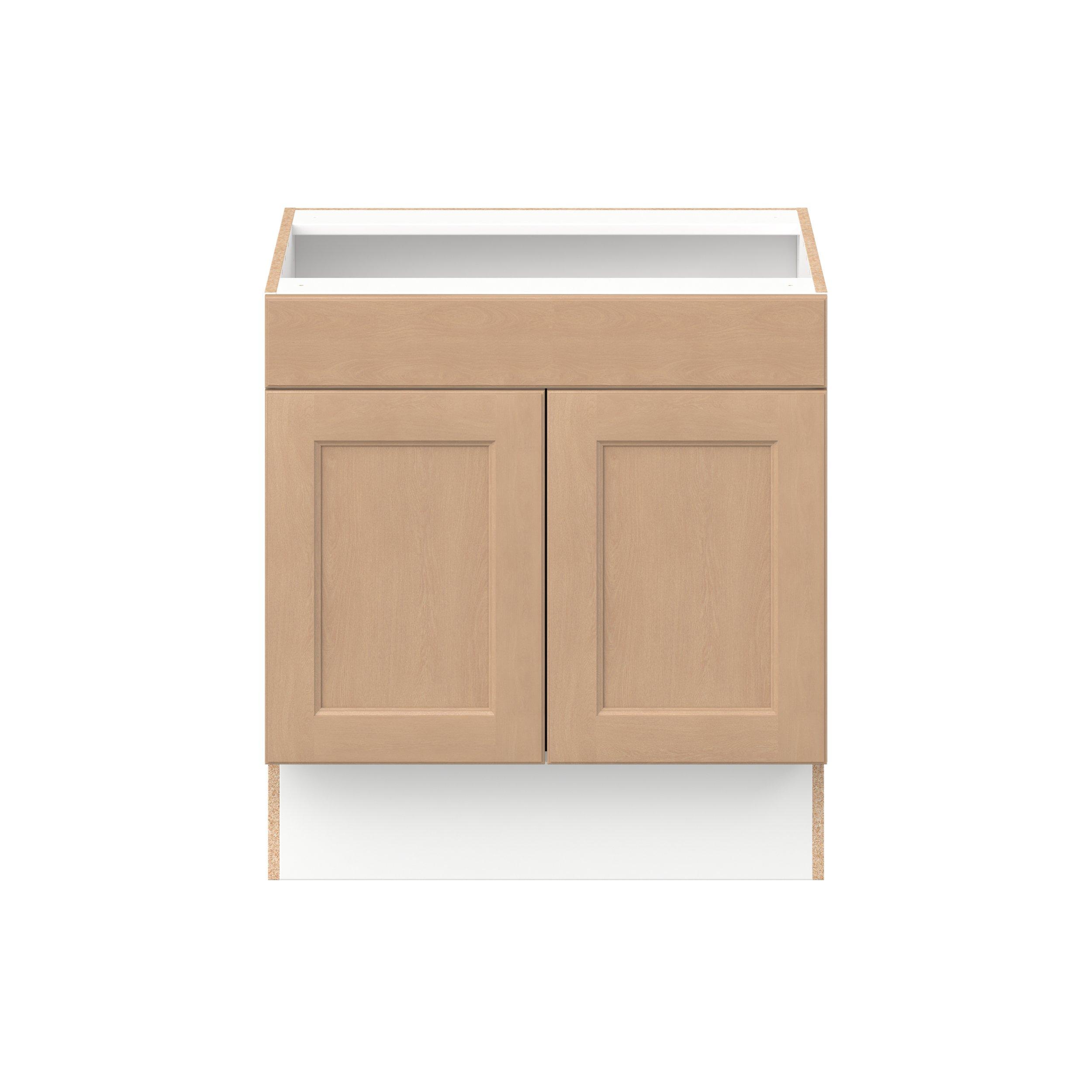 Sugarhill 30 in. Stained Sugar Cookie Sink Base Cabinet with False Front