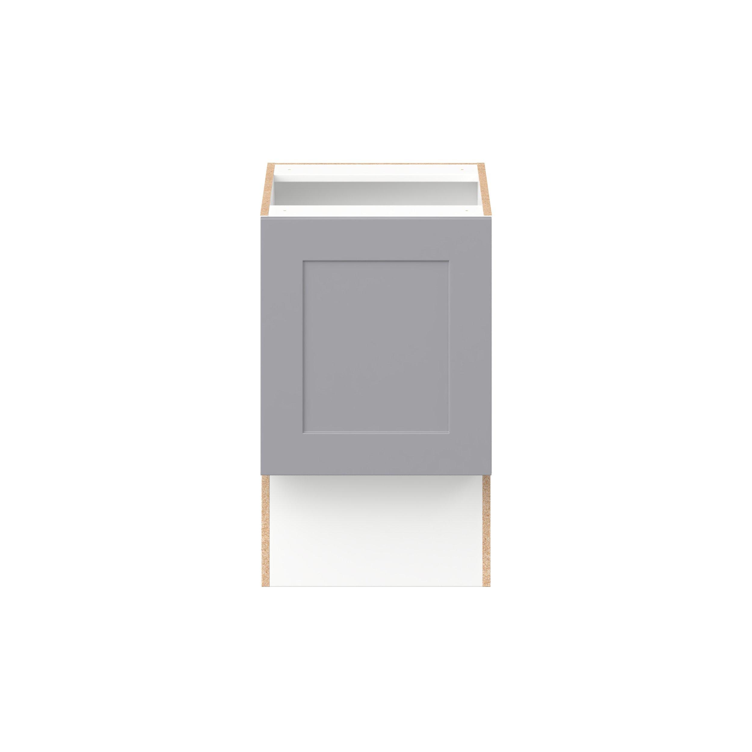 Candler 12 in. Painted Slate Gray Vanity Base Cabinet - ADA