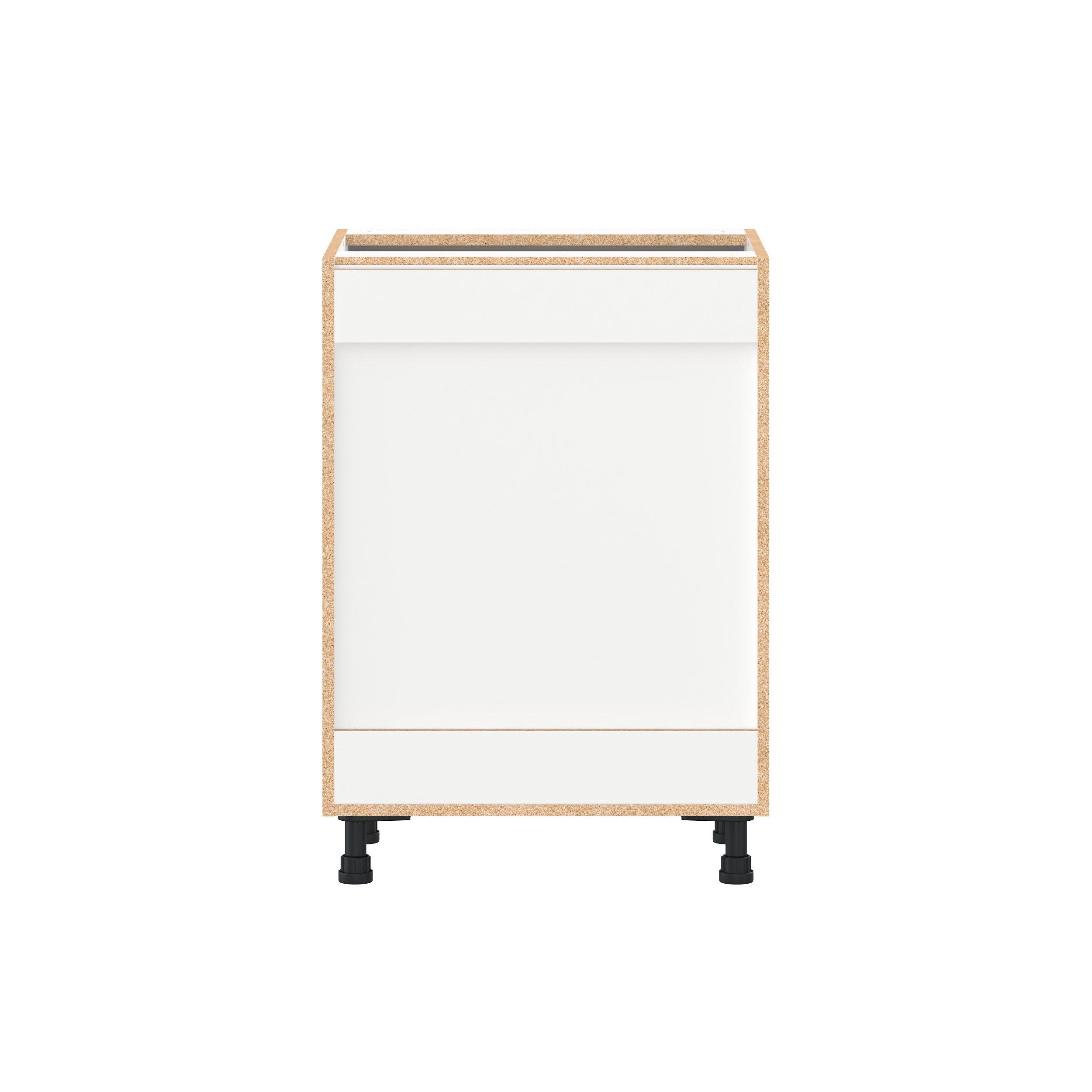 Candler 24 in. Painted Slate Gray Vanity Drawer Base Cabinet - ADA