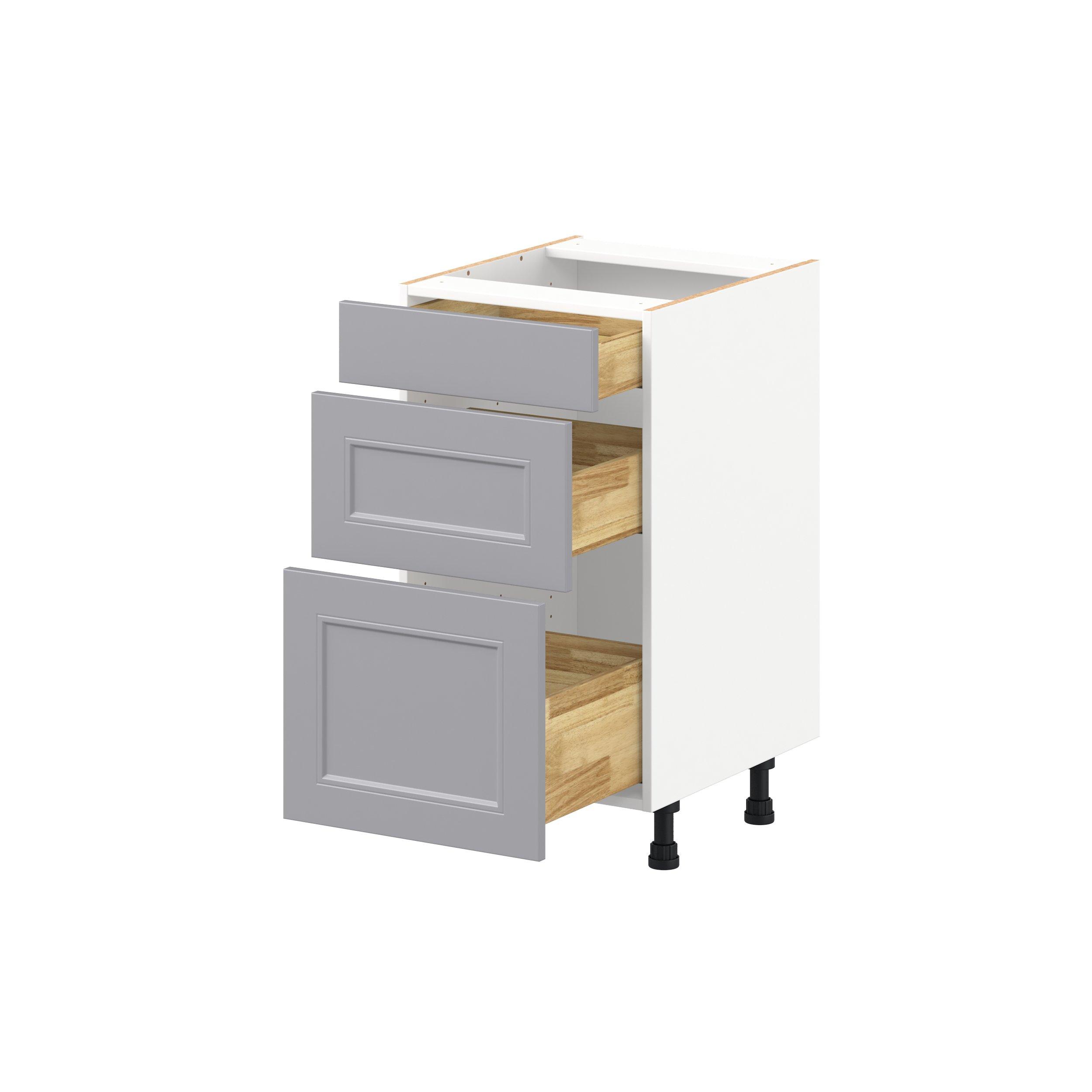 Candler 18 in. Painted Slate Gray Vanity Drawer Base Cabinet - ADA