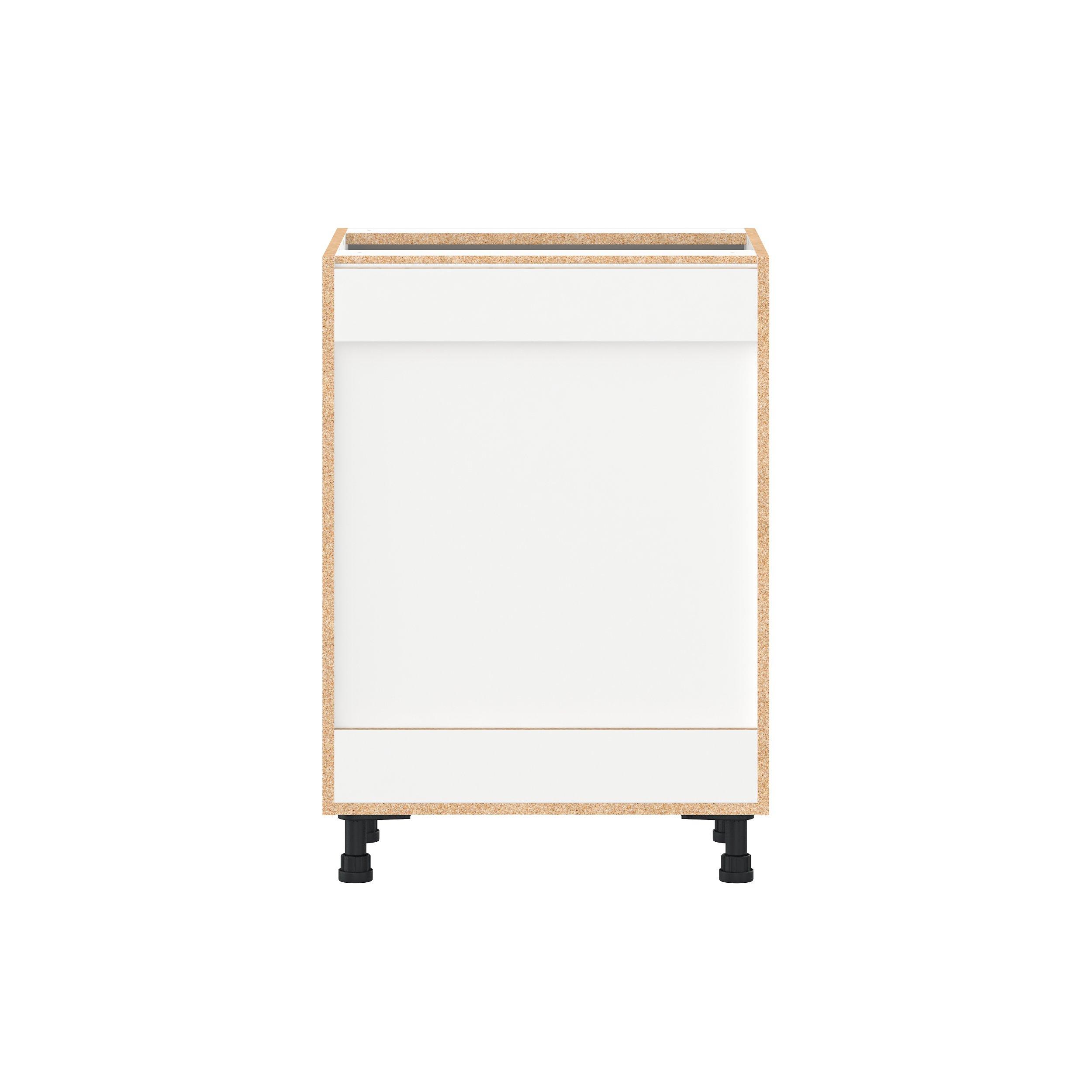 Candler 15 in. Painted Slate Gray Vanity Door and Drawer Base Cabinet - ADA