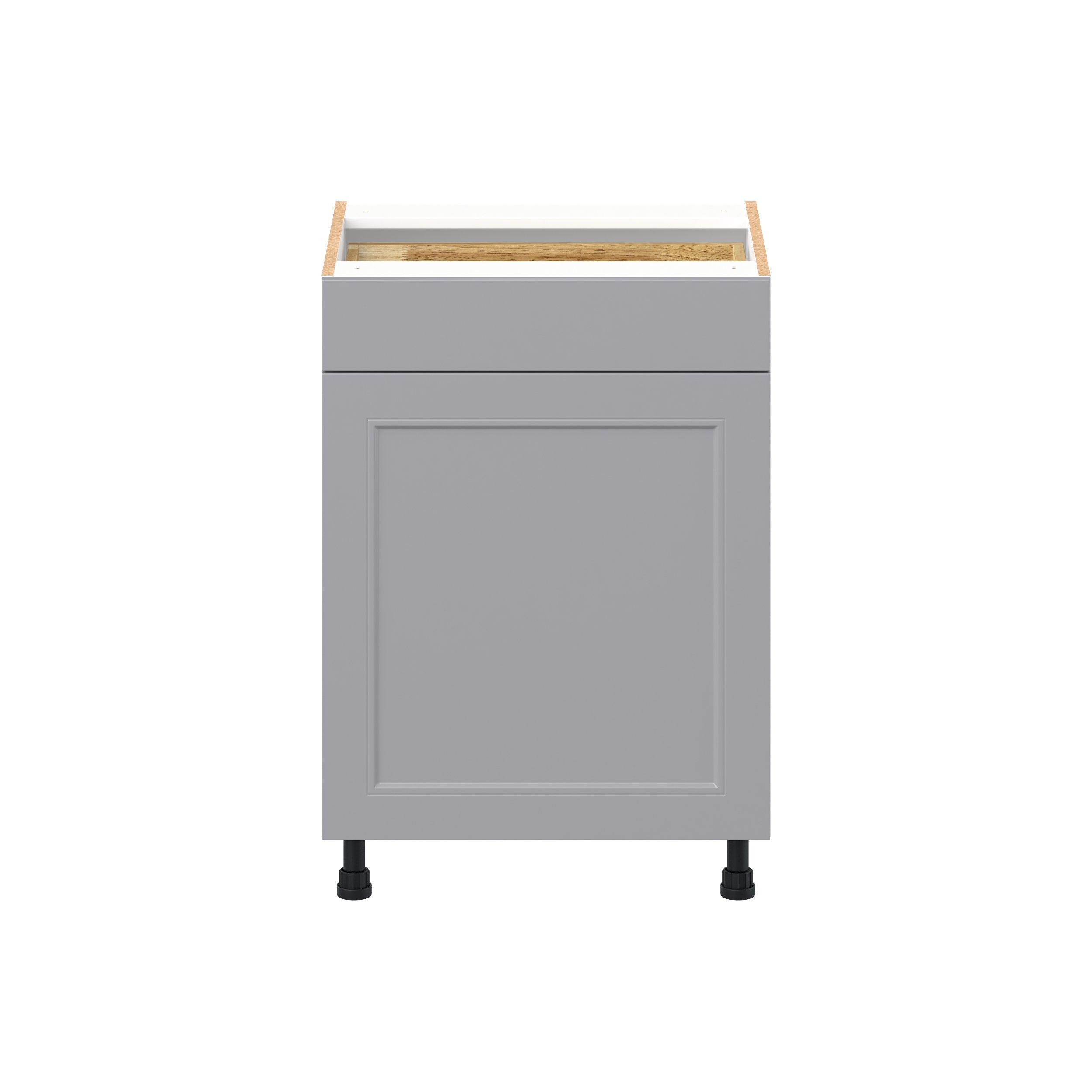Candler 24 in. Painted Slate Gray Vanity Door and Drawer Base Cabinet - ADA