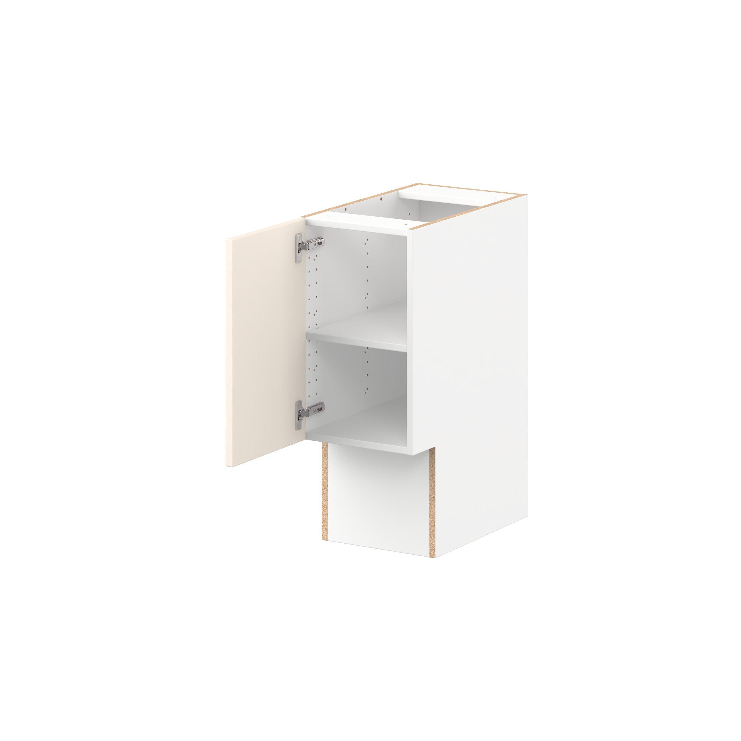 Linden 12 in. Painted Washed Linen Vanity Base Cabinet - ADA