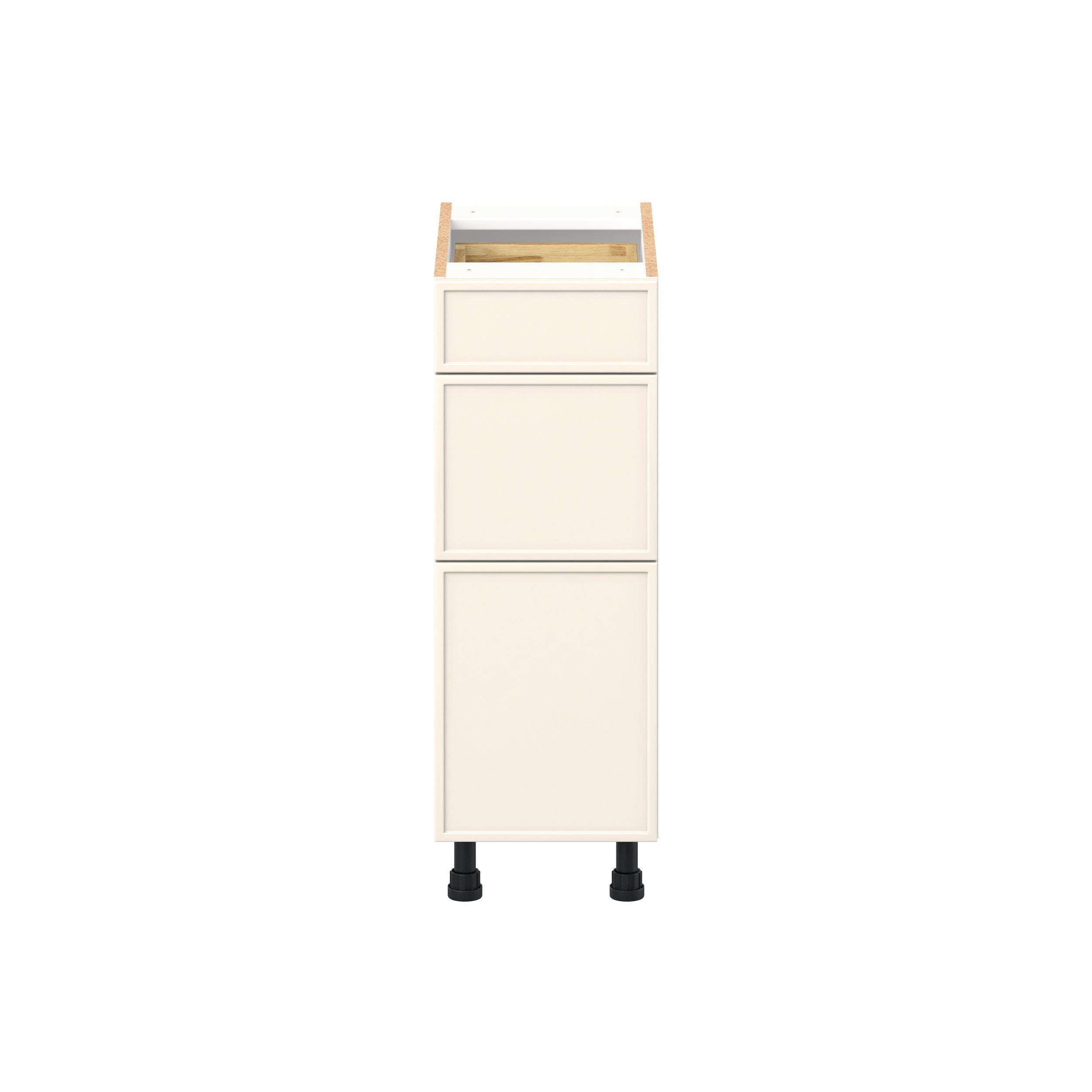 Linden 12 in. Painted Washed Linen Vanity Drawer Base Cabinet - ADA