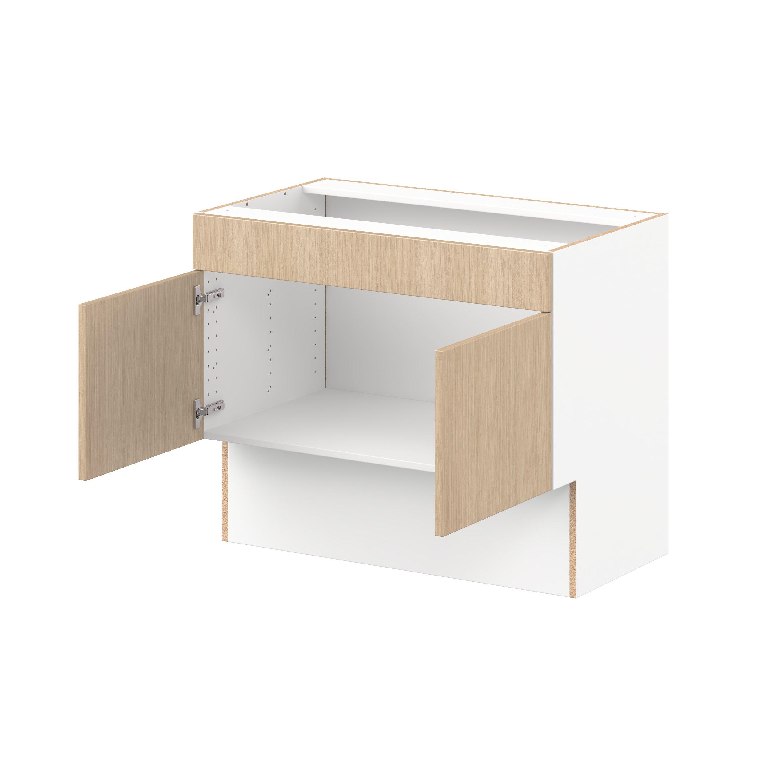 Glenwood 36 in. Mojavi Oak Vanity Sink Base Cabinet with Removable Front  - ADA