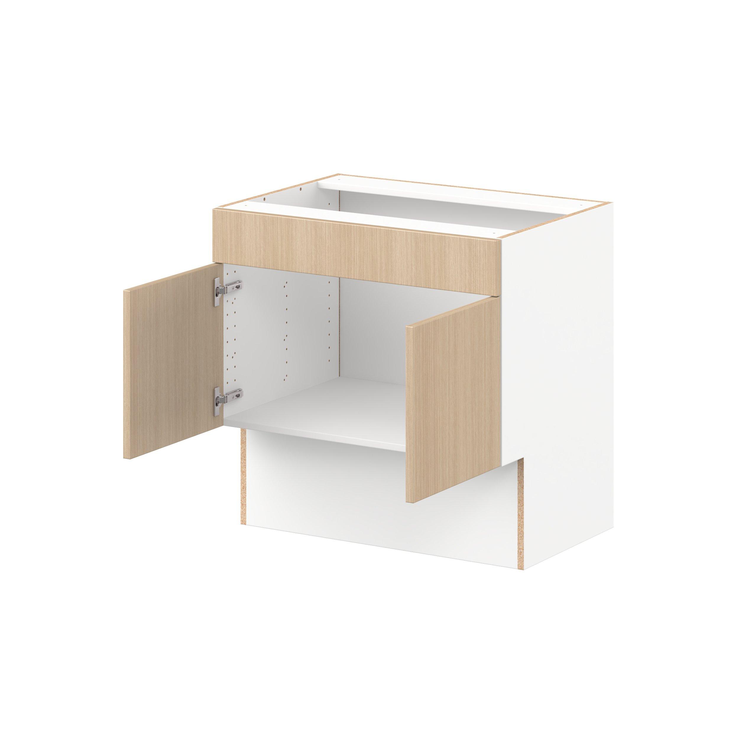 Glenwood 30 in. Mojavi Oak Vanity Sink Base Cabinet with Removable Front  - ADA