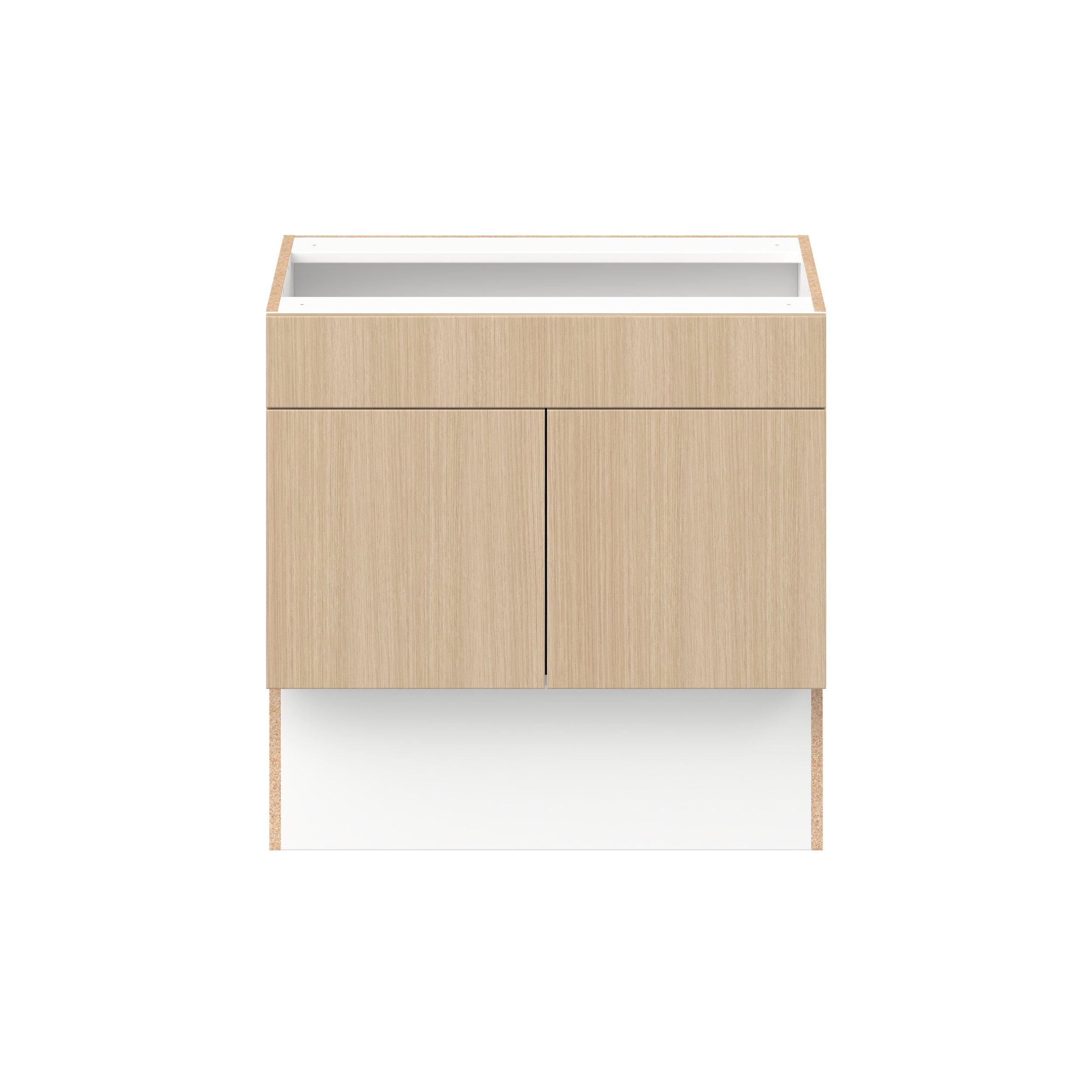Glenwood 30 in. Mojavi Oak Vanity Sink Base Cabinet with Removable Front  - ADA