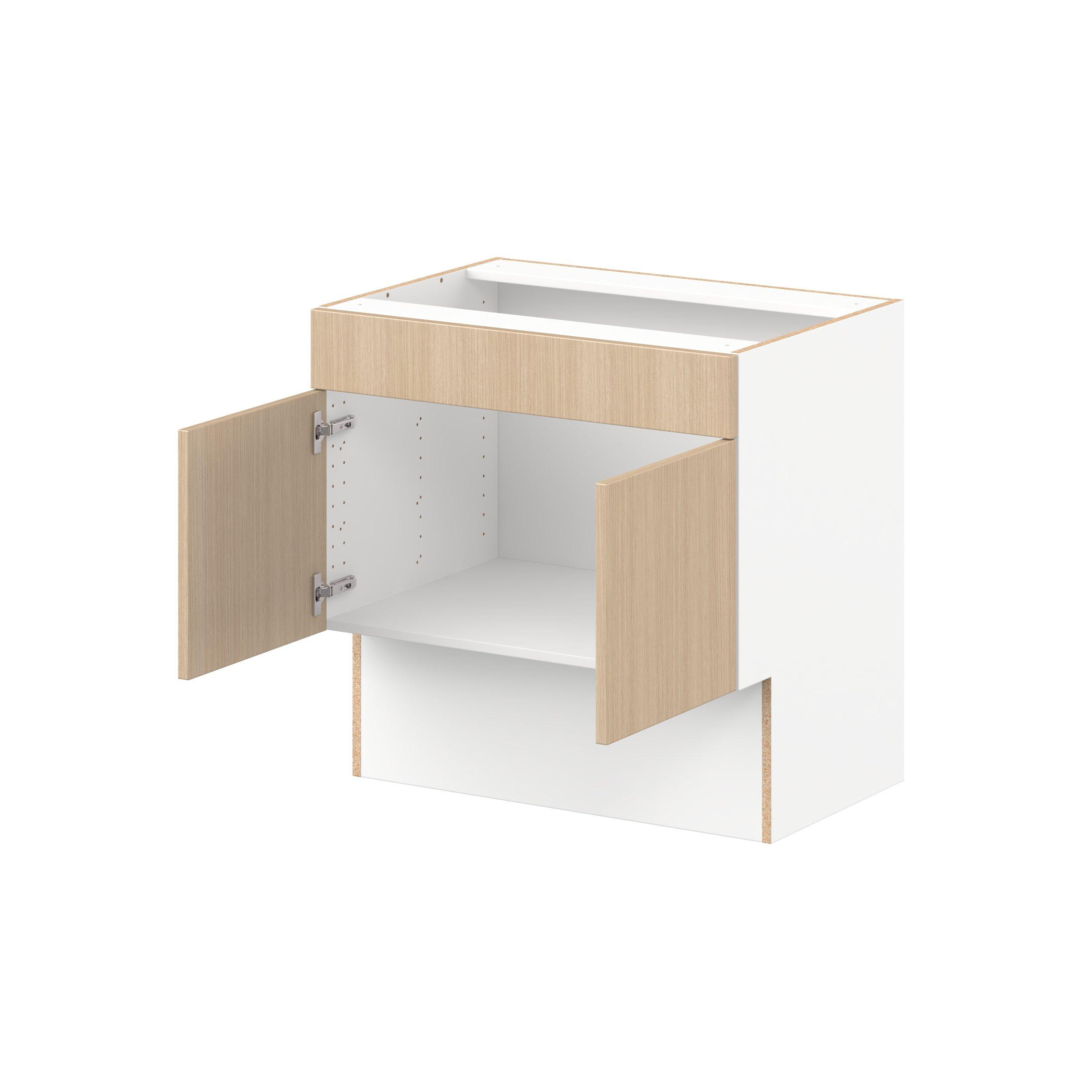 Glenwood 30 in. Mojavi Oak Vanity Sink Base Cabinet with False Front  - ADA
