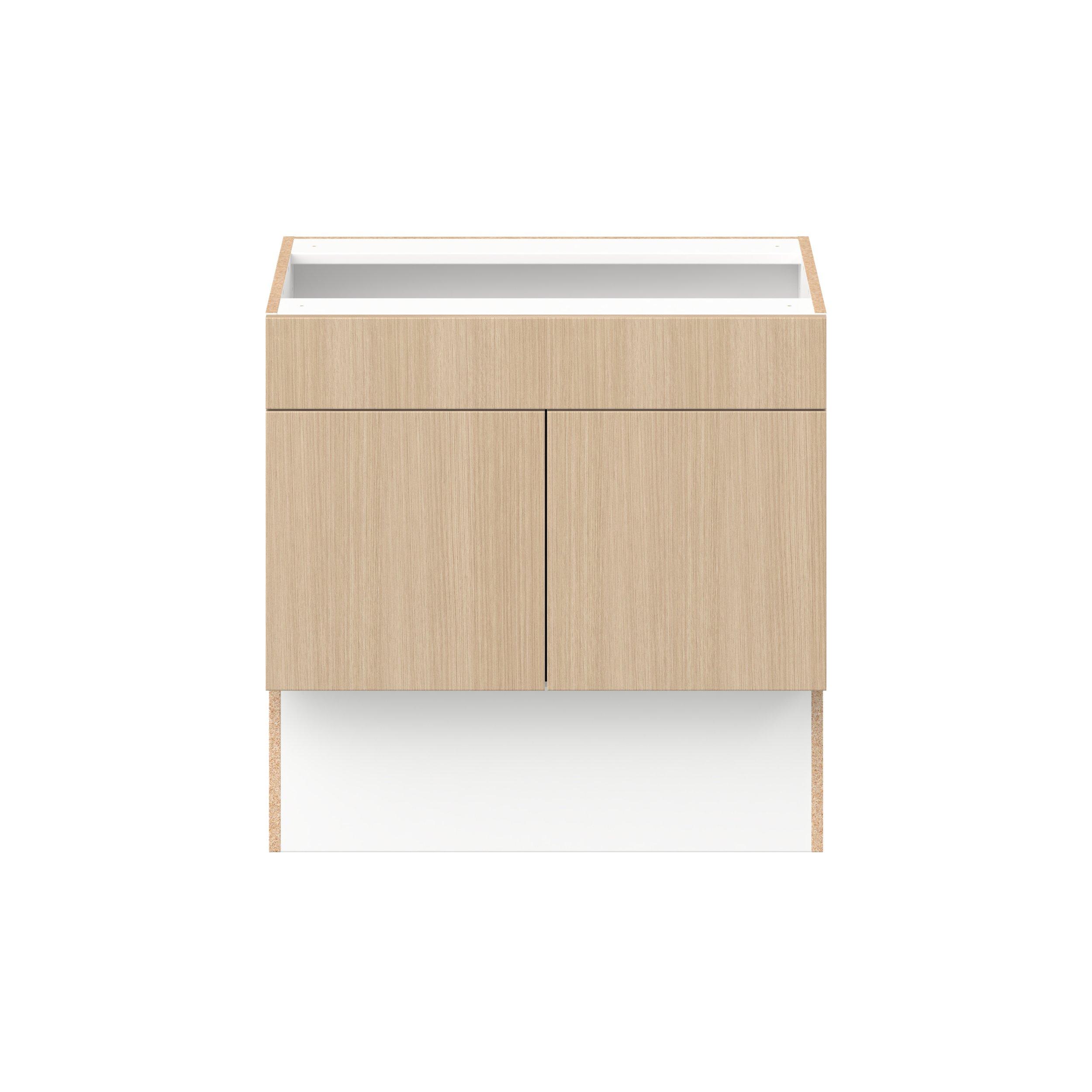 Glenwood 30 in. Mojavi Oak Vanity Sink Base Cabinet with False Front  - ADA