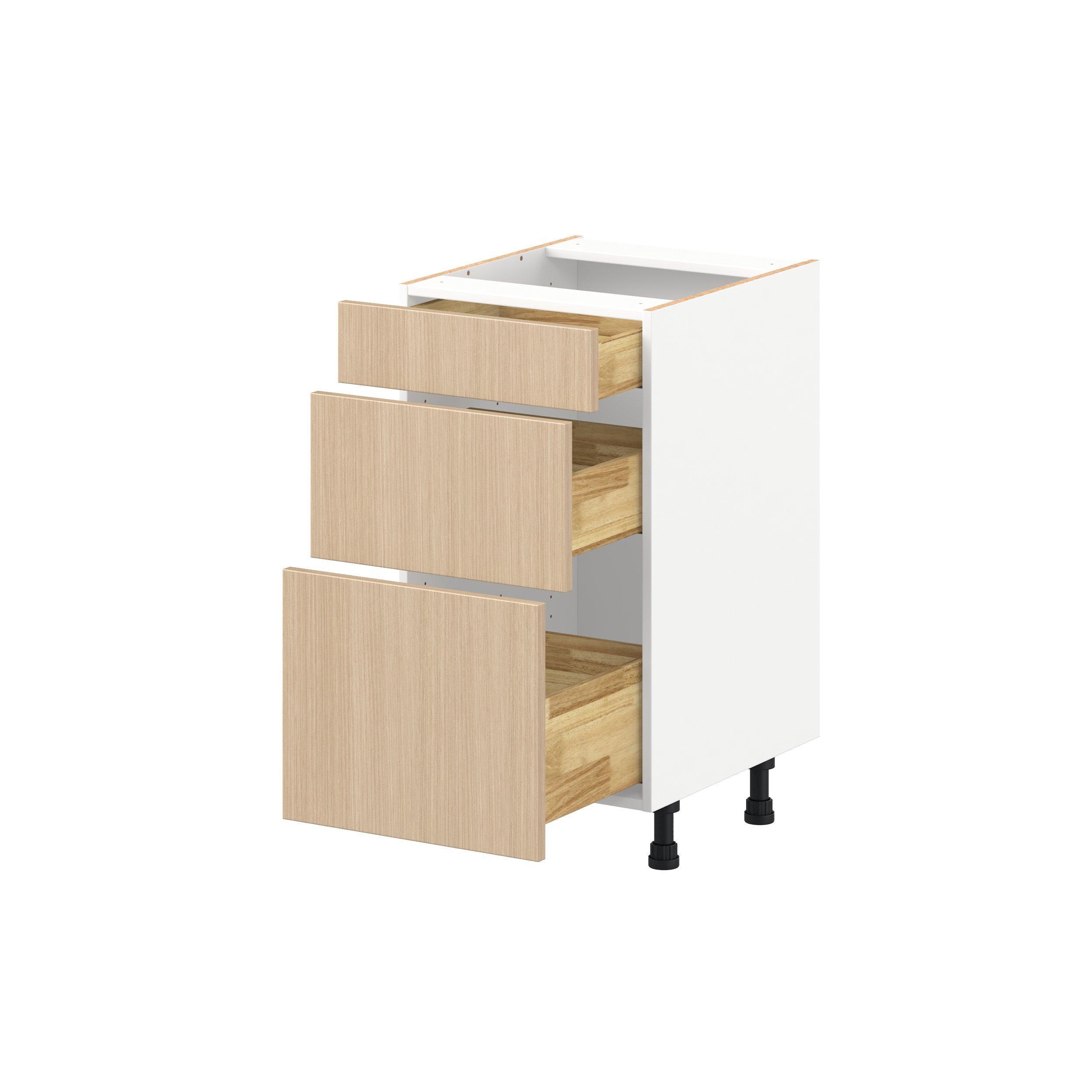 Glenwood 18 in. Mojavi Oak Vanity Drawer Base Cabinet - ADA