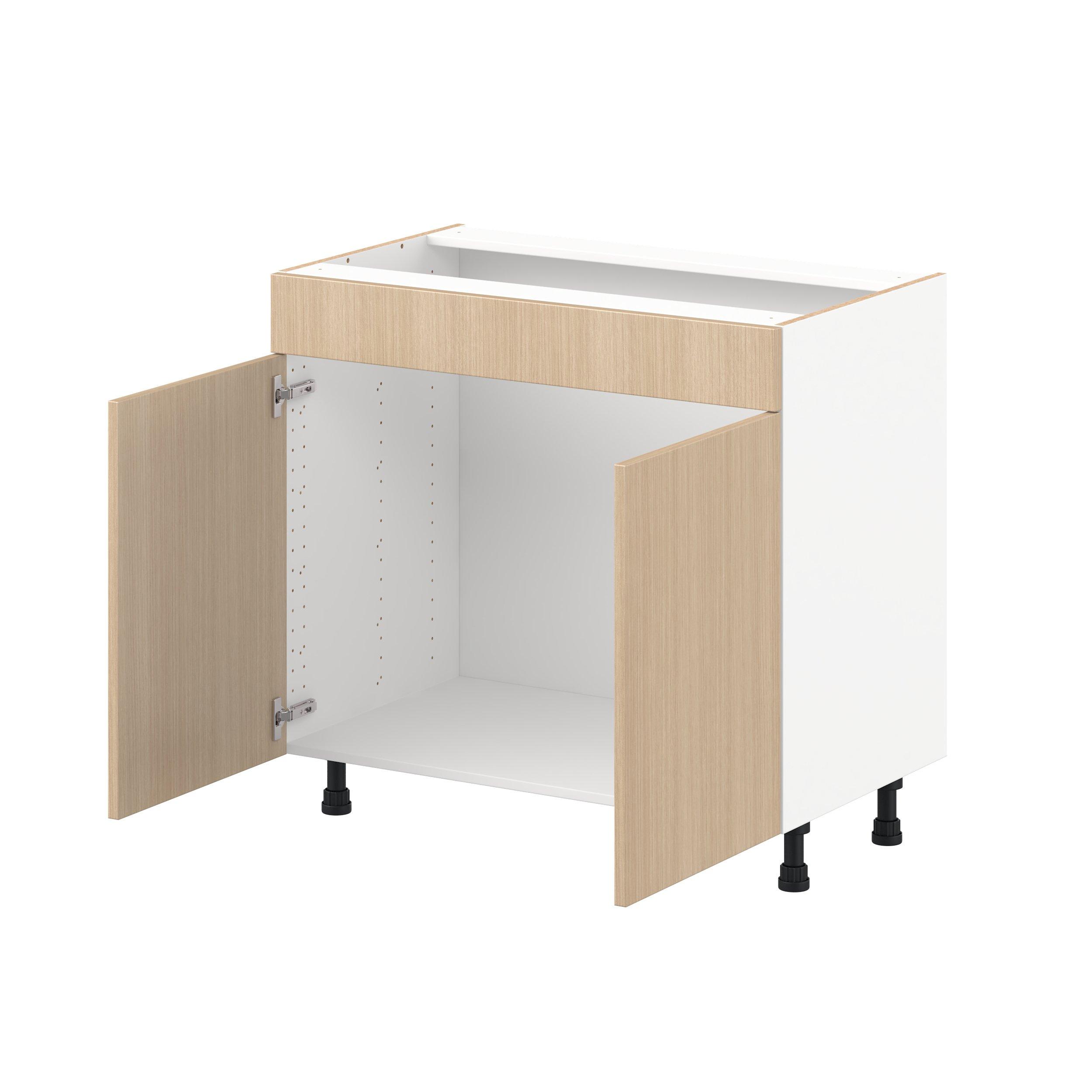 Glenwood 36 in. Mojavi Oak Vanity Sink Base Cabinet with False Front  - ADA