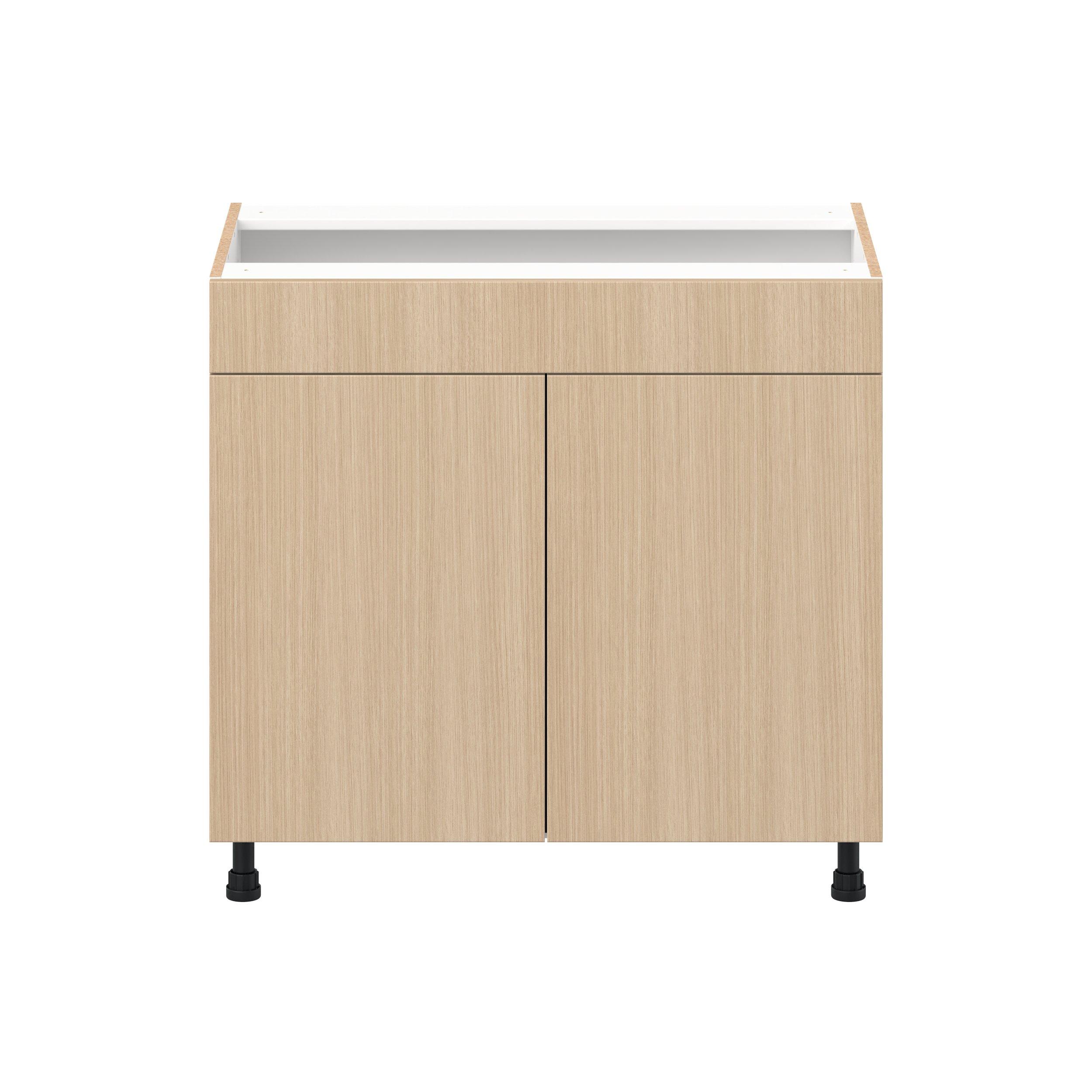 Glenwood 36 in. Mojavi Oak Vanity Sink Base Cabinet with False Front