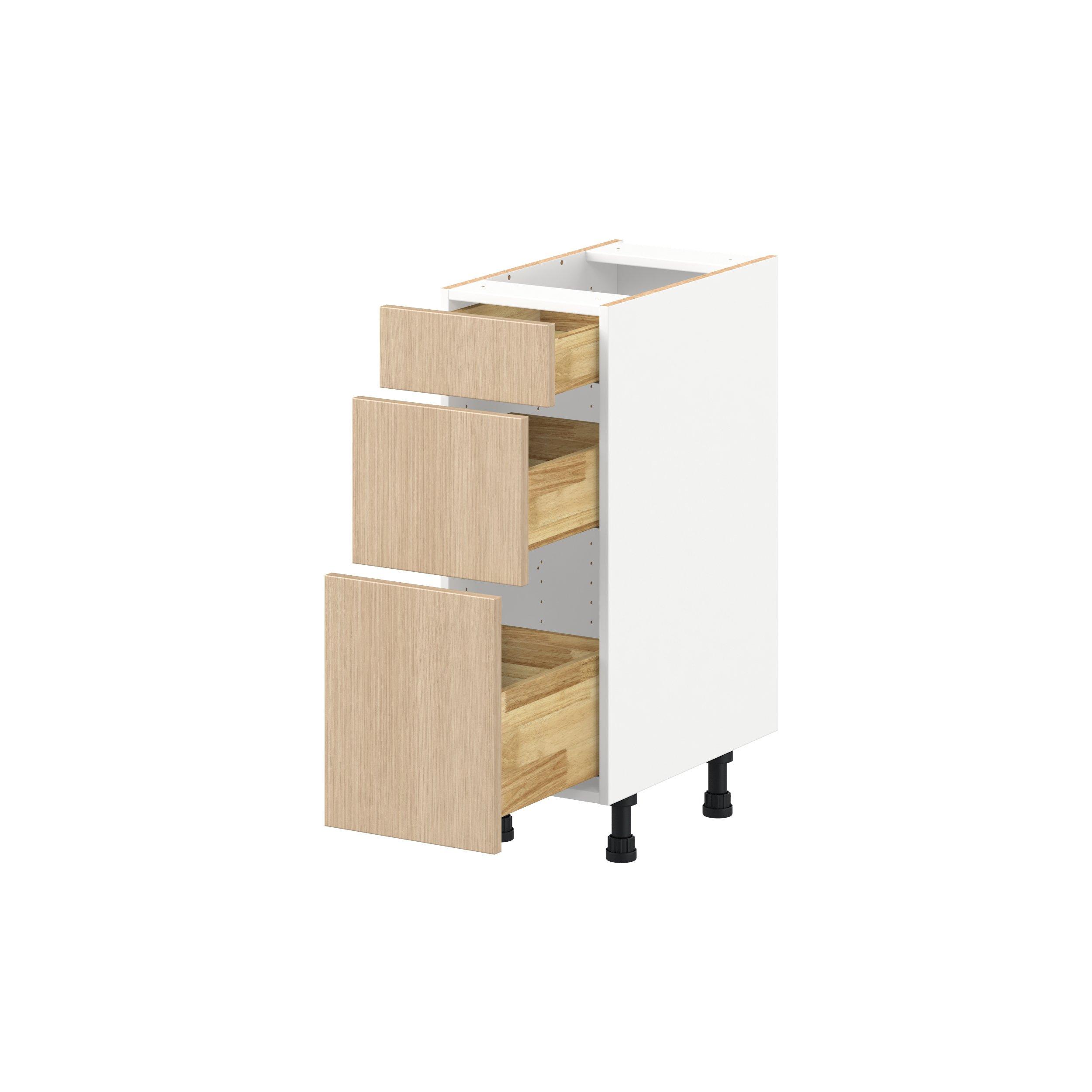 Glenwood 12 in. Mojavi Oak Vanity Drawer Base Cabinet - ADA